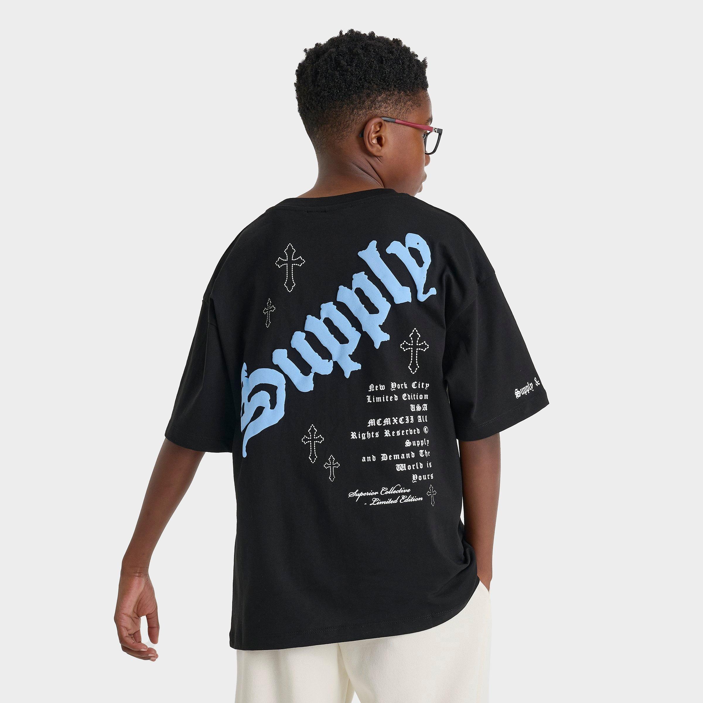 Supply & Demand Big Kids Treble T-Shirt in Black Size: Small