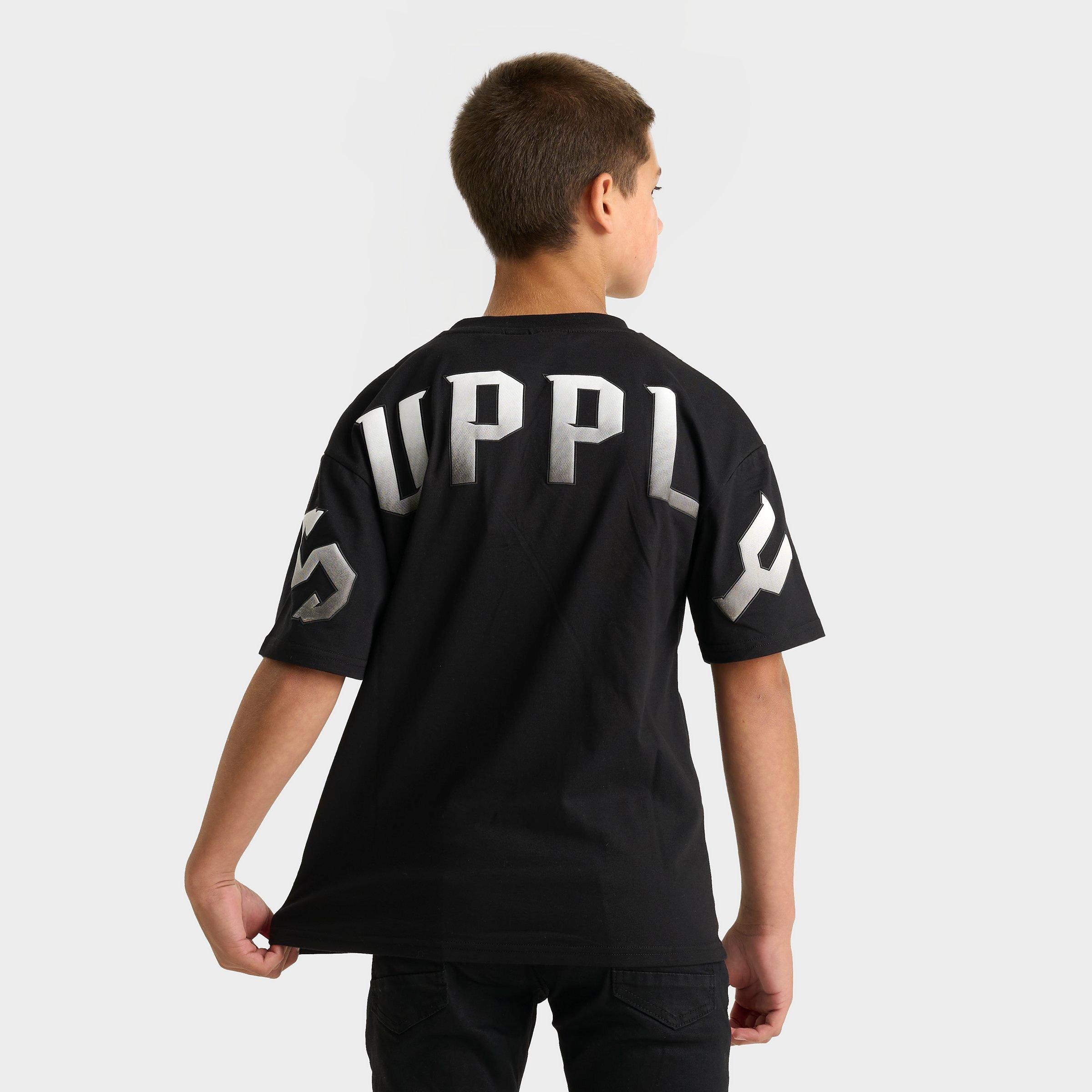 Supply & Demand Boys Big Kids Miles T-Shirt in Black Size: Small