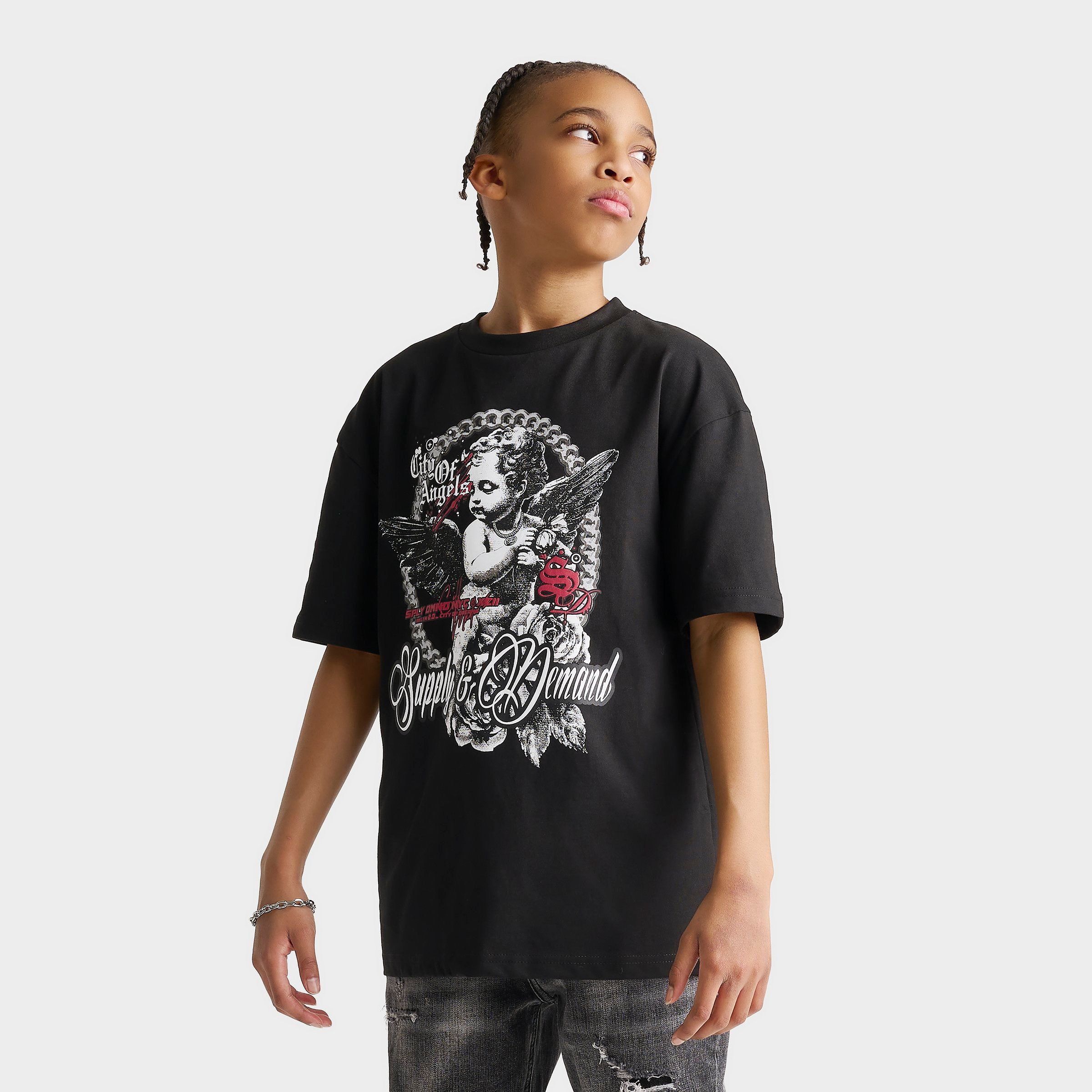 Supply & Demand Big Kids Feller Graphic T-Shirt