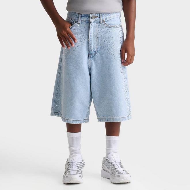 Big Kids' Supply & Demand Rhinestone Shorts 