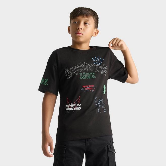 Big Kids' Supply & Demand Scratch T-Shirt