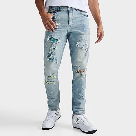 Finishline Supply And Demand Men's Clover Stones Denim Jeans In Light Wash