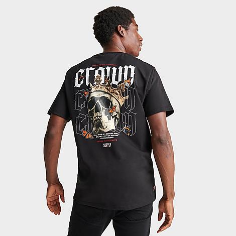 Supply And Demand Men's Crown Graphic T-shirt In Black
