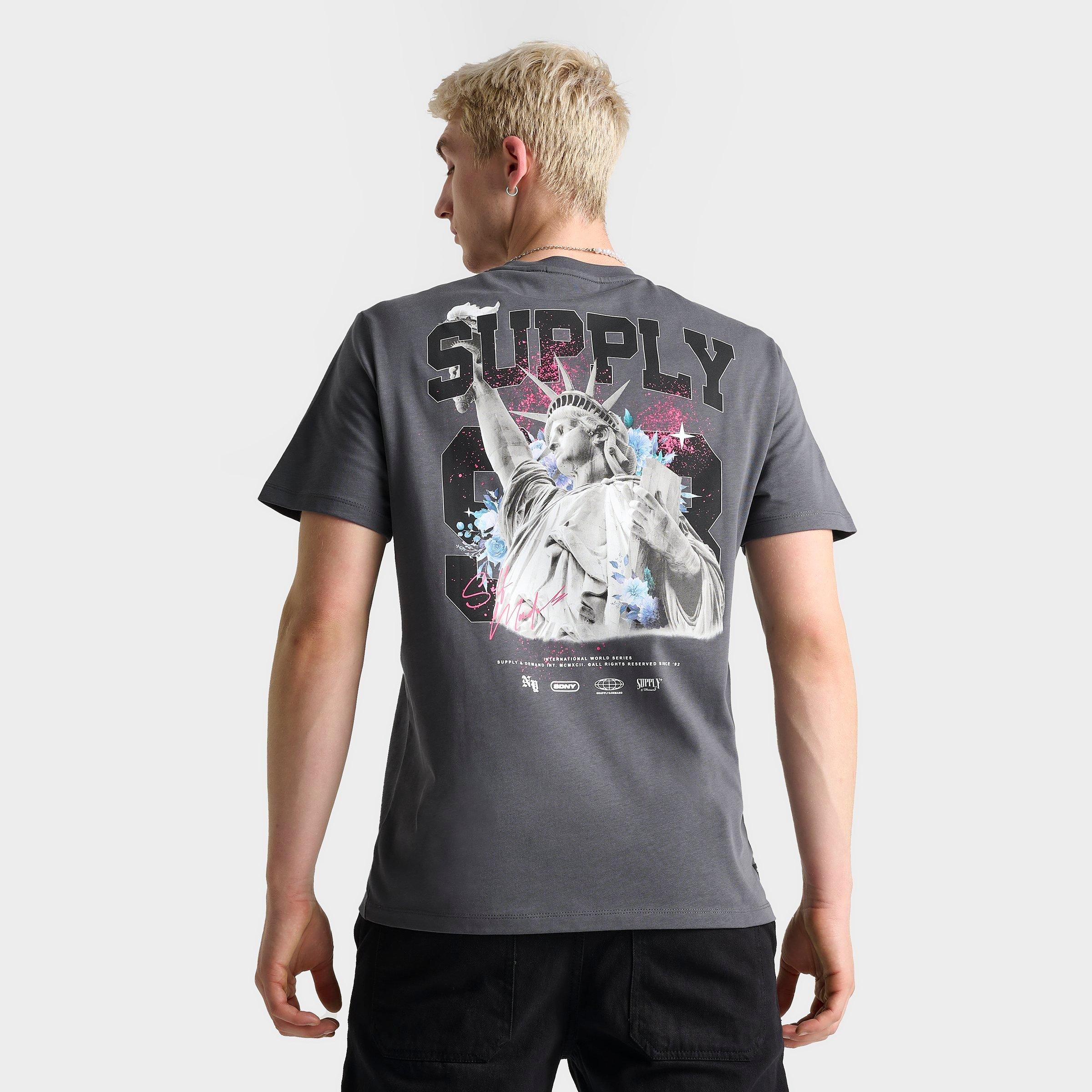 Shop Supply And Demand Men's Grimmy T-shirt In Irongate