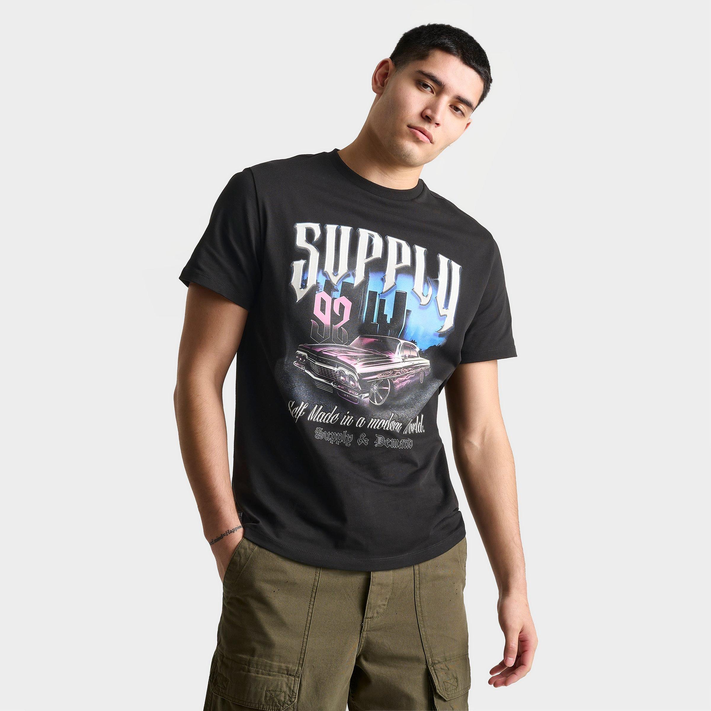 Shop Supply And Demand Men's Lowrider Graphic T-shirt In Black