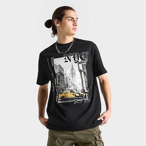 Shop Supply And Demand Men's Nyc Slicker Graphic T-shirt In Black
