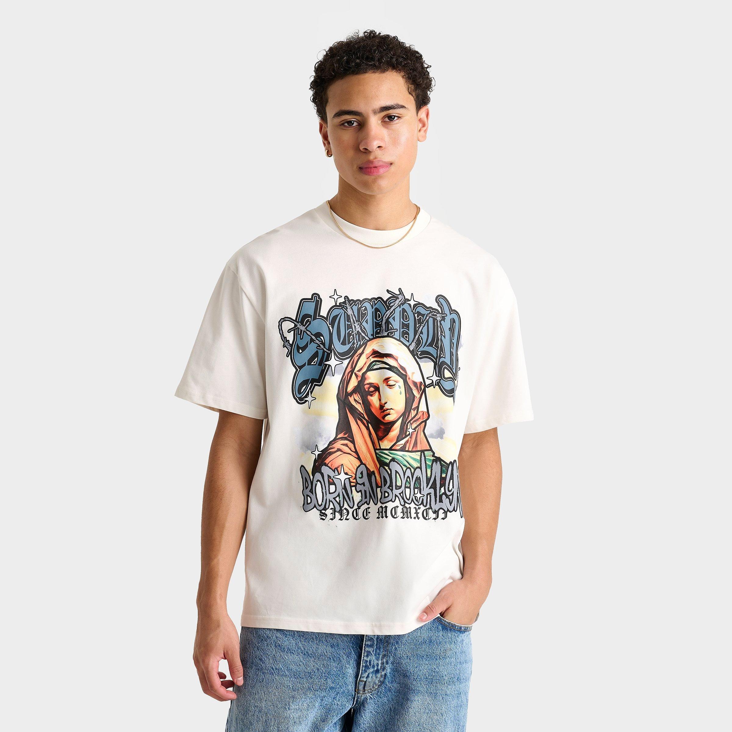 Supply And Demand Men's Blessing T-Shirt in White/Tofu Size 2XL 100% Cotton