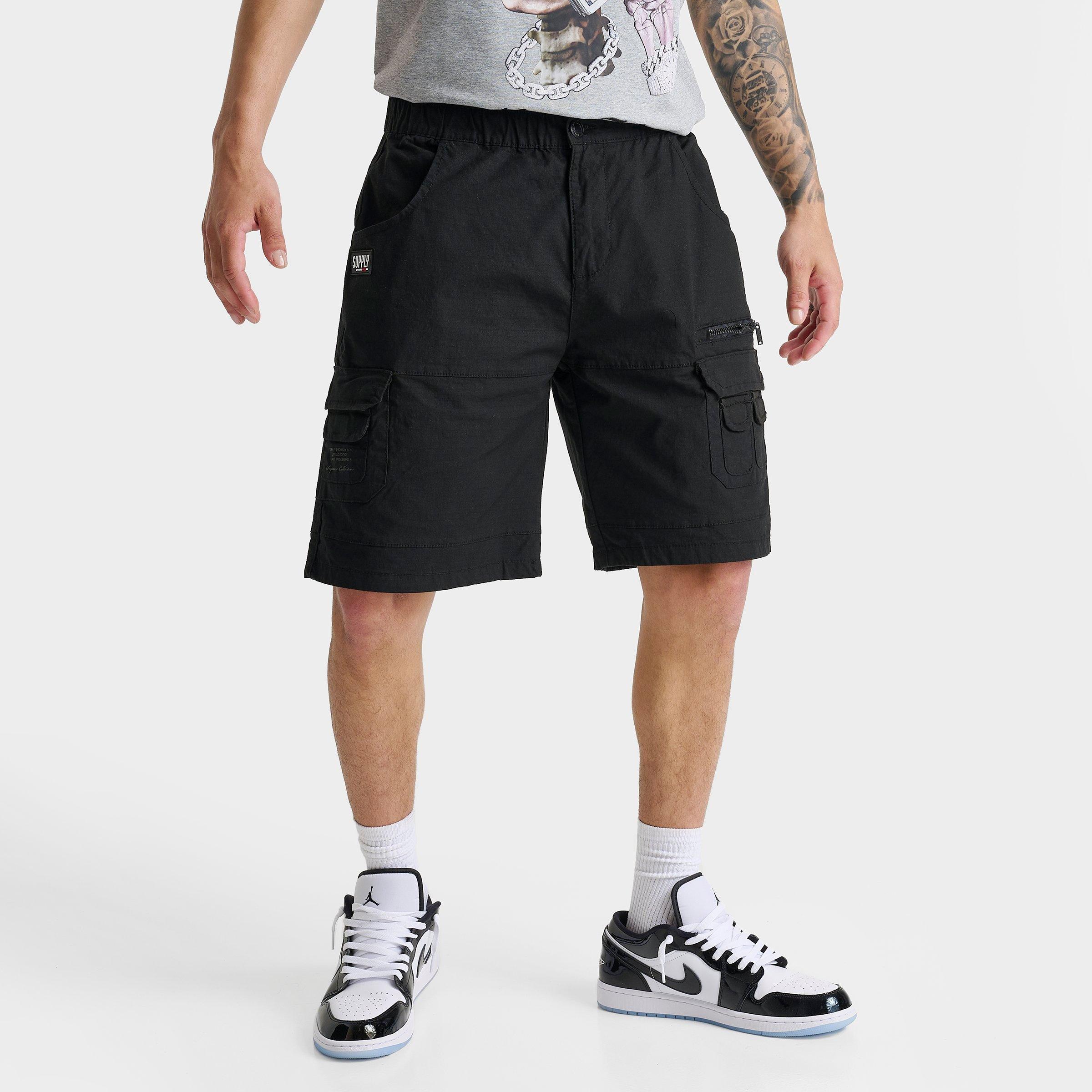 Supply And Demand Men's Gritter v2 Cargo Shorts in Black/Black Size Medium