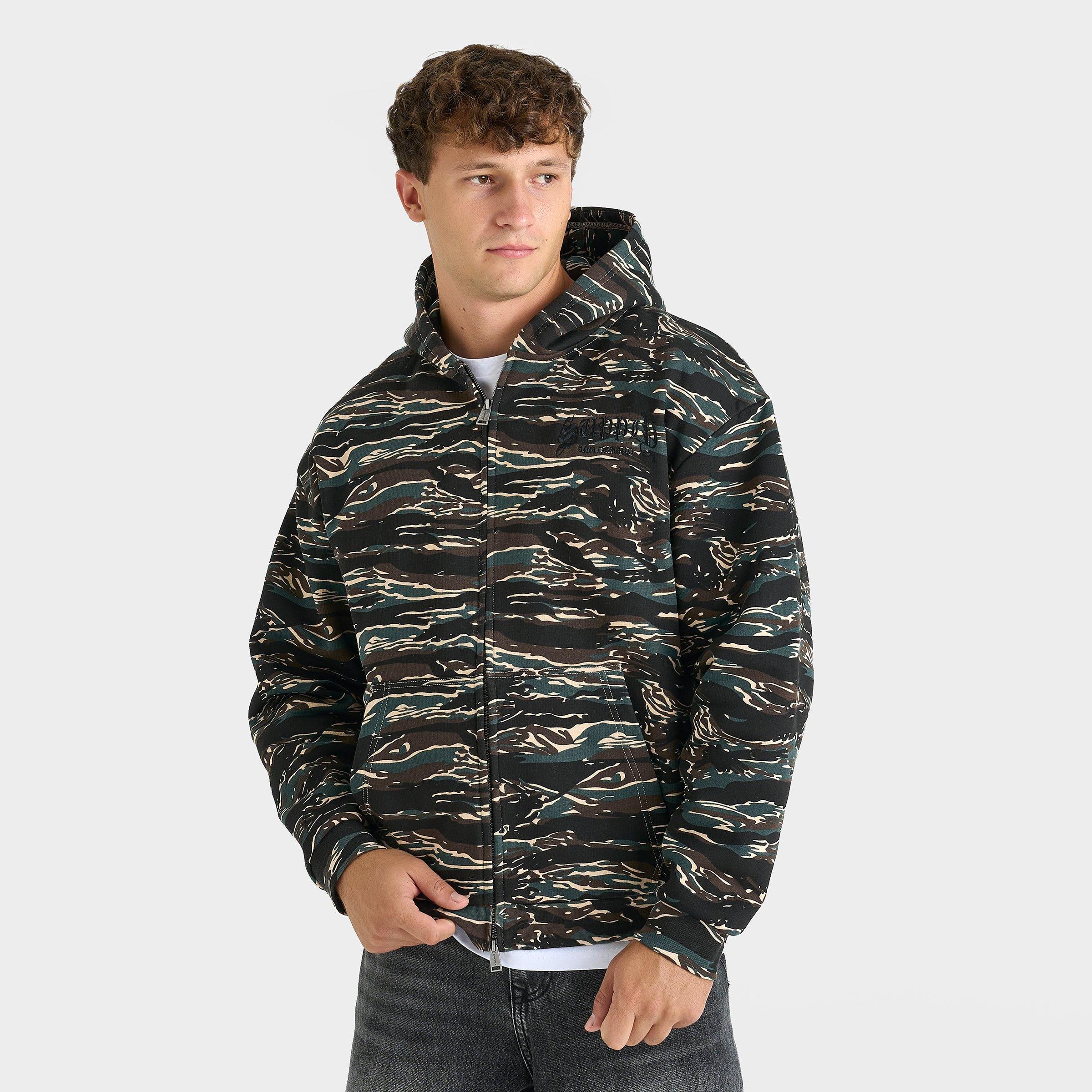 Supply & Demand Men's Harper Pullover Hoodie in Tiger Camo Size: Small