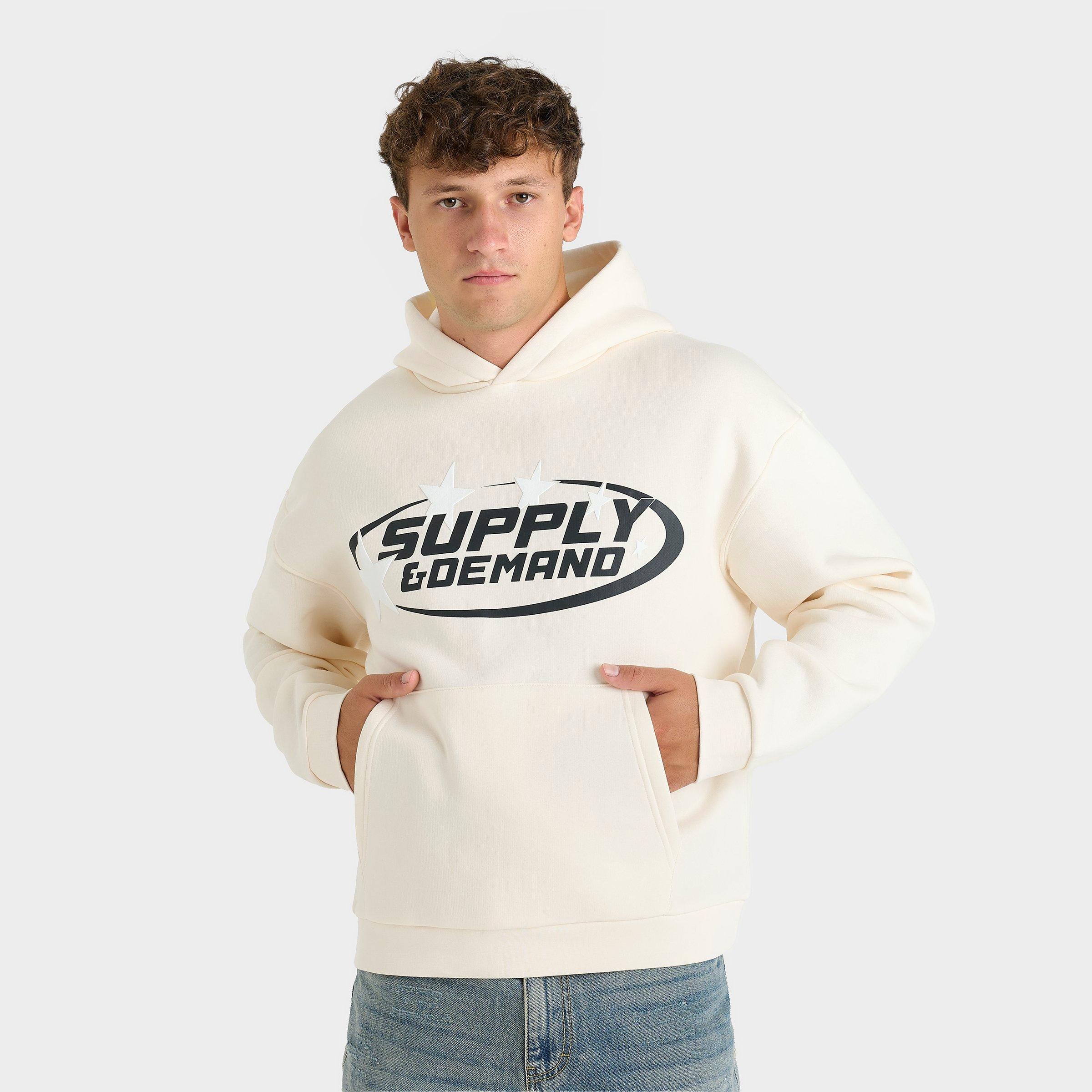 Supply & Demand Men's Harper Pullover Hoodie in Off White Size: Small