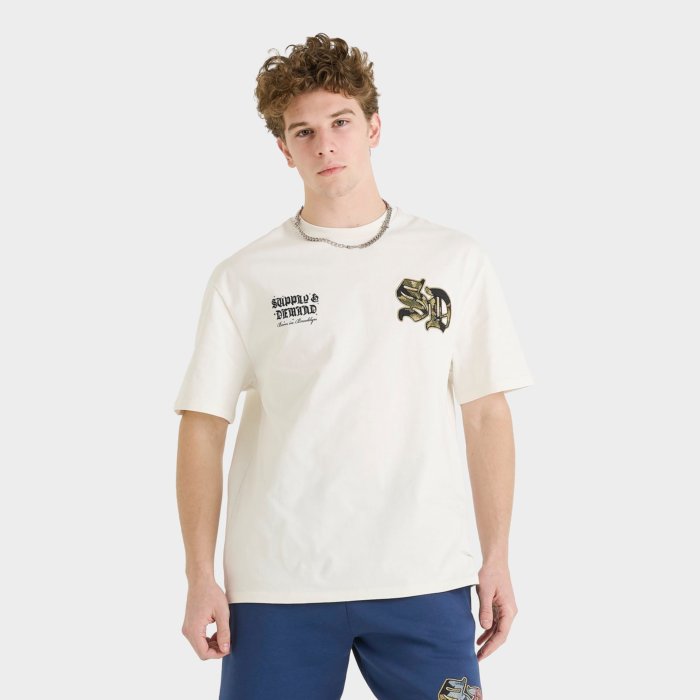 Supply & Demand Men's Floral Logo T-Shirt