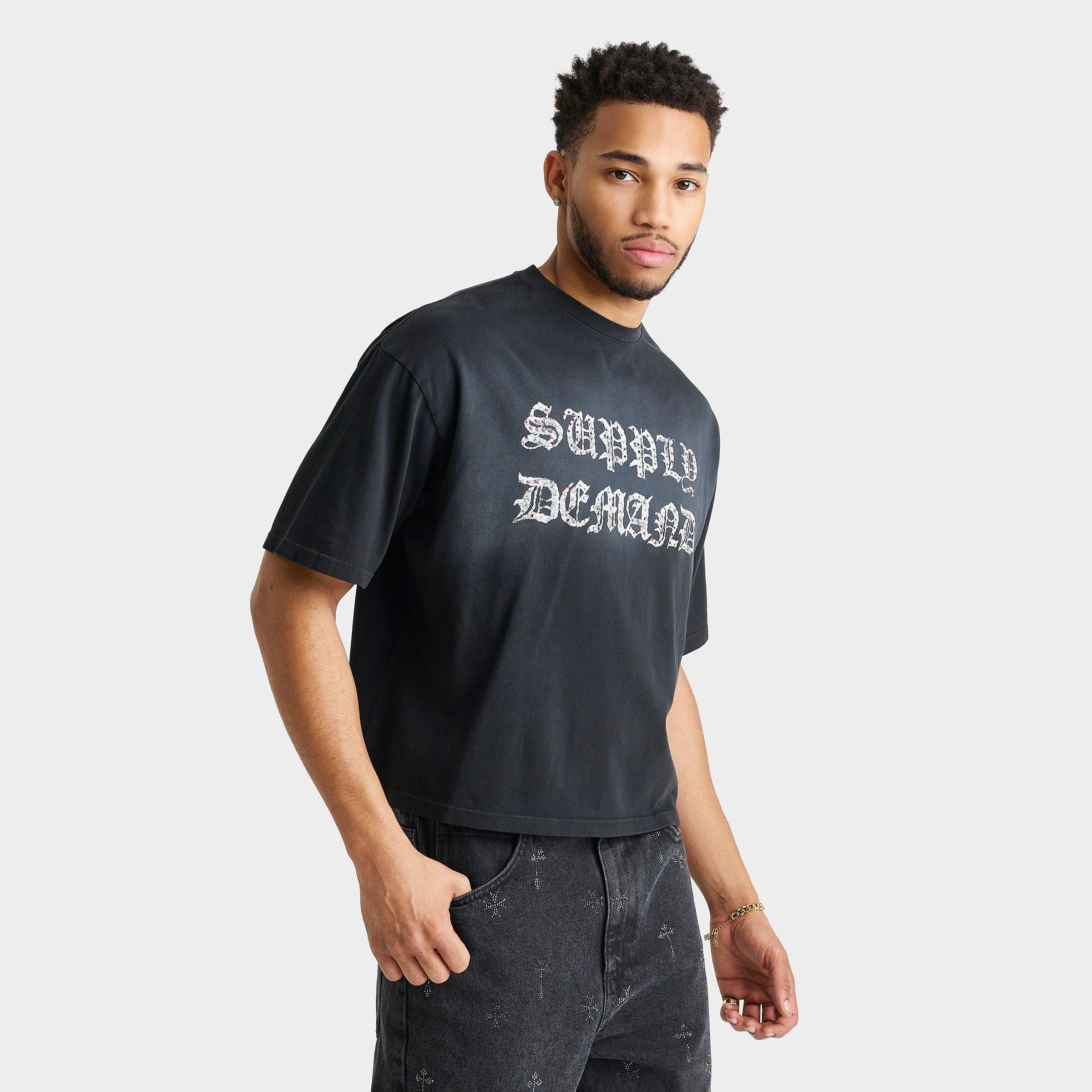 Supply & Demand Men's Glitter Crop T-Shirt