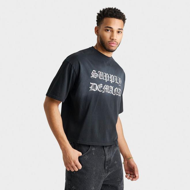 Men's Supply & Demand Glitter Crop T-Shirt