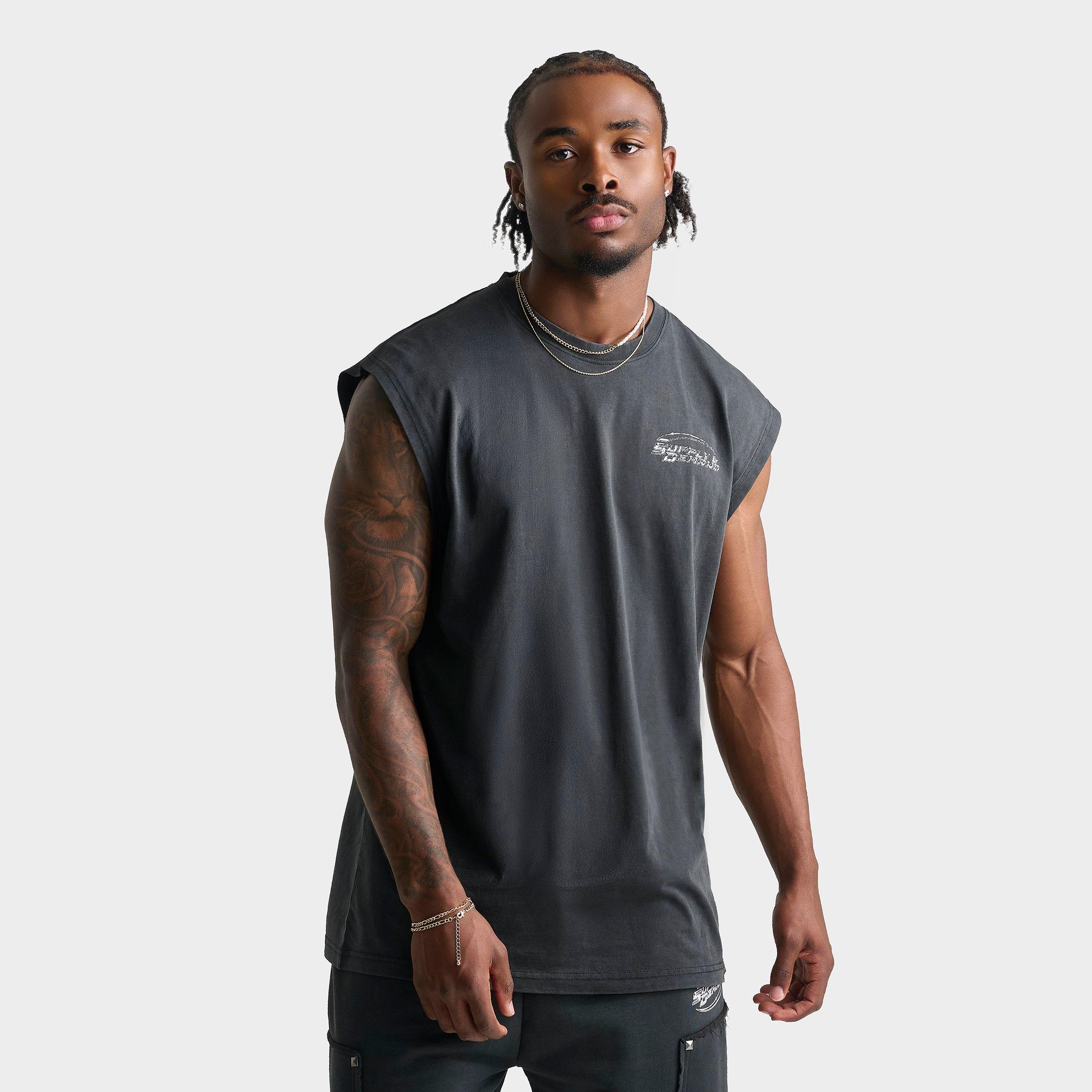 Supply & Demand Men's Tuscan Sleeveless T-Shirt in Black Size: Medium
