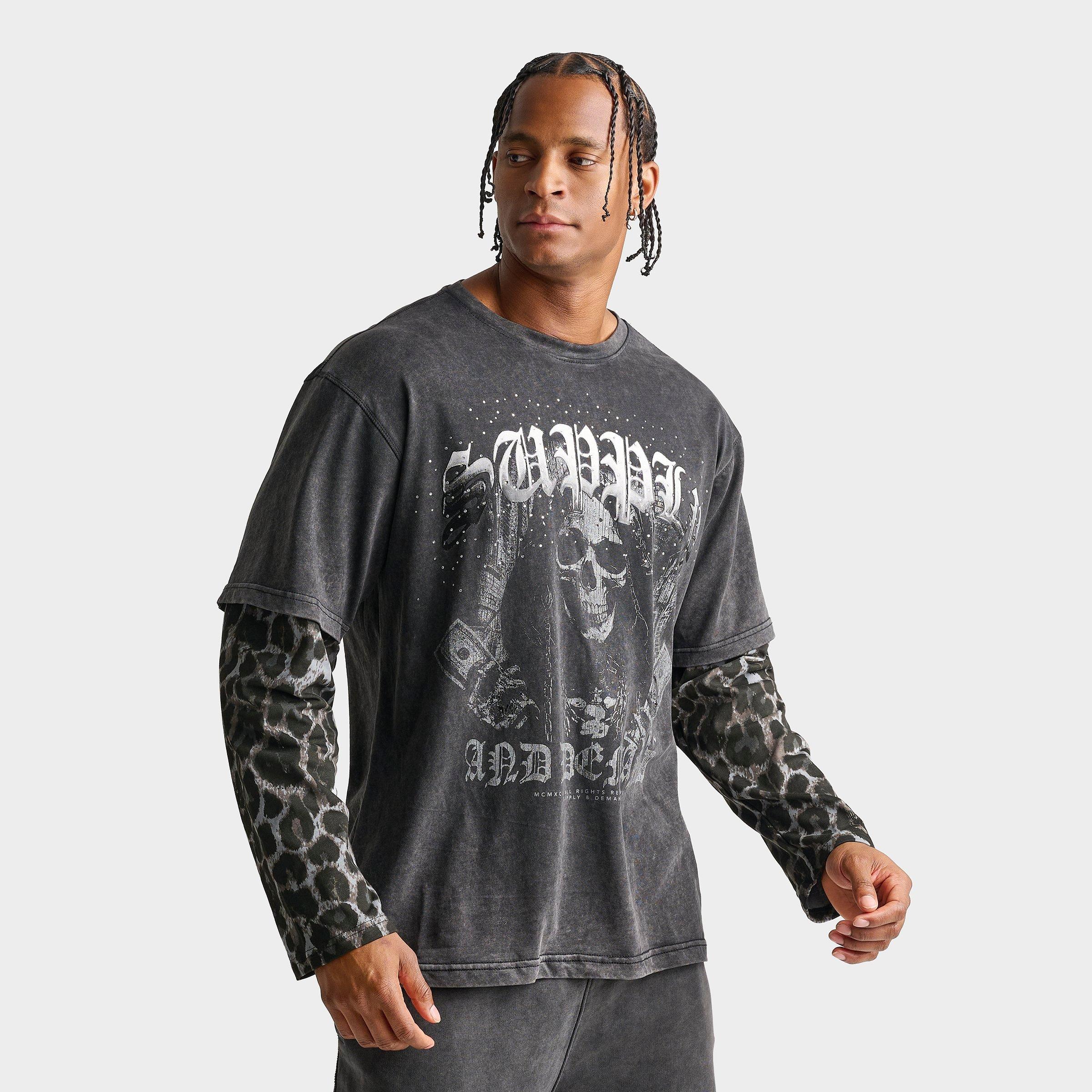 Supply & Demand Men's Blueprint 2Fer Layered Long-Sleeve T-Shirt