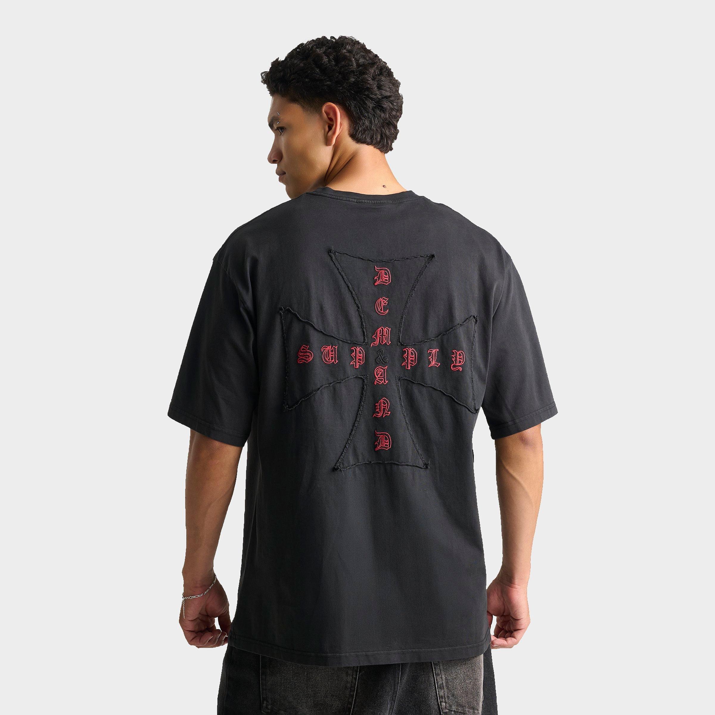 Supply & Demand Men's Buckle T-Shirt in Black Wash Size: 2XL