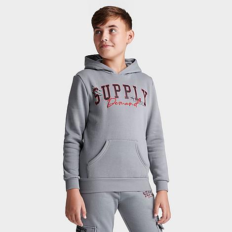 Supply And Demand Kids'  Boys' Meana Pullover Hoodie In Grey
