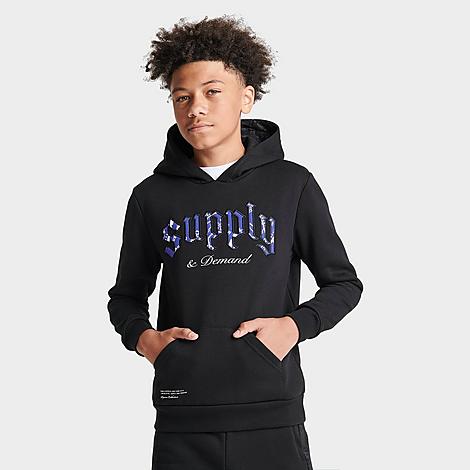 Supply And Demand Kids'  Boys' Paris Gothic Pullover Hoodie In Black