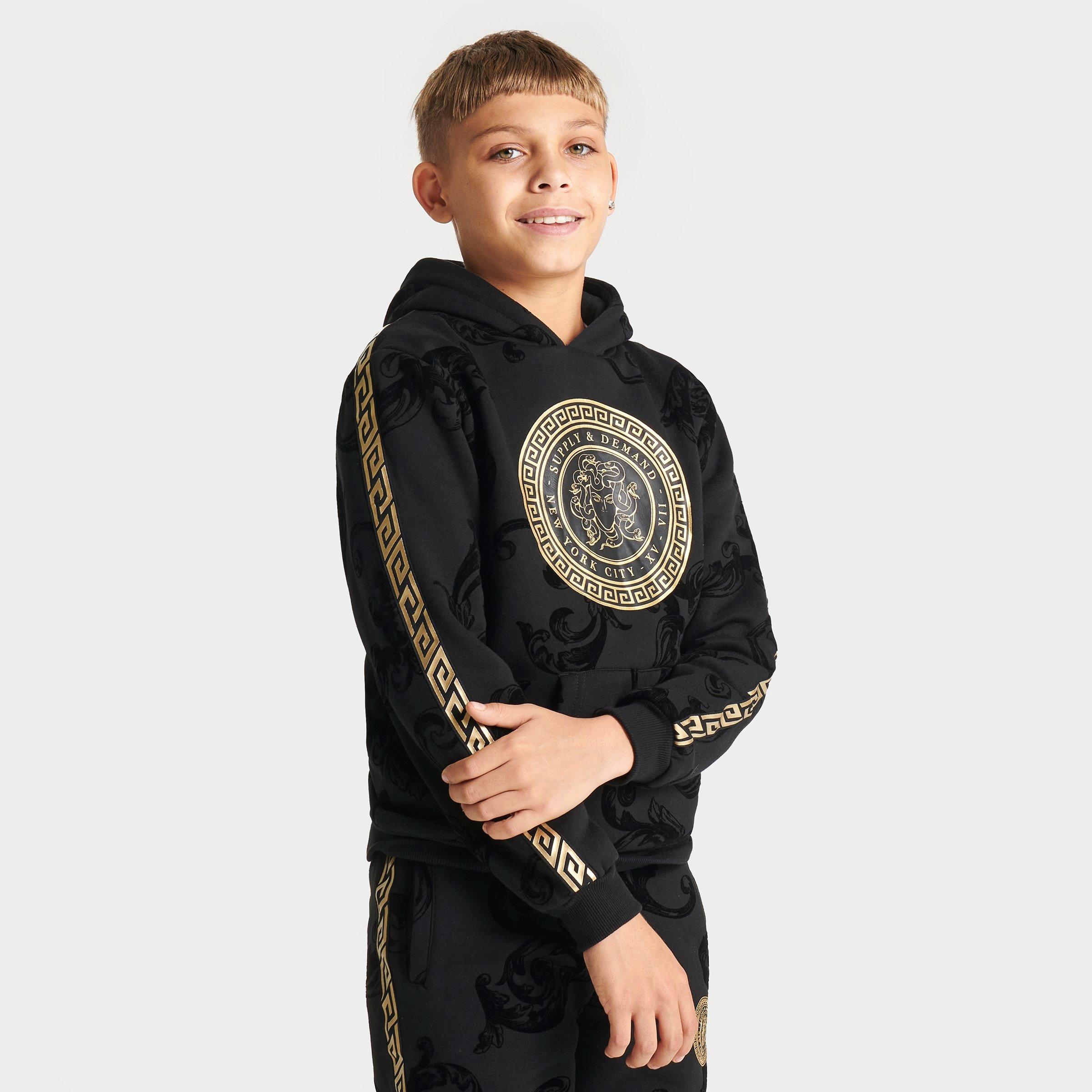 Supply And Demand Kids'  Boys' Atticus Pullover Hoodie In Black