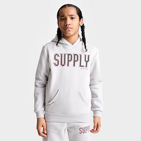 Shop Supply And Demand Boys' Buck Pullover Hoodie In Grey
