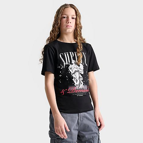 Shop Supply And Demand Kids' Devine T-shirt In Black