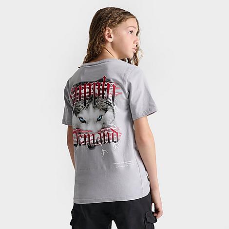 Shop Supply And Demand Kids' Prowl T-shirt In Grey