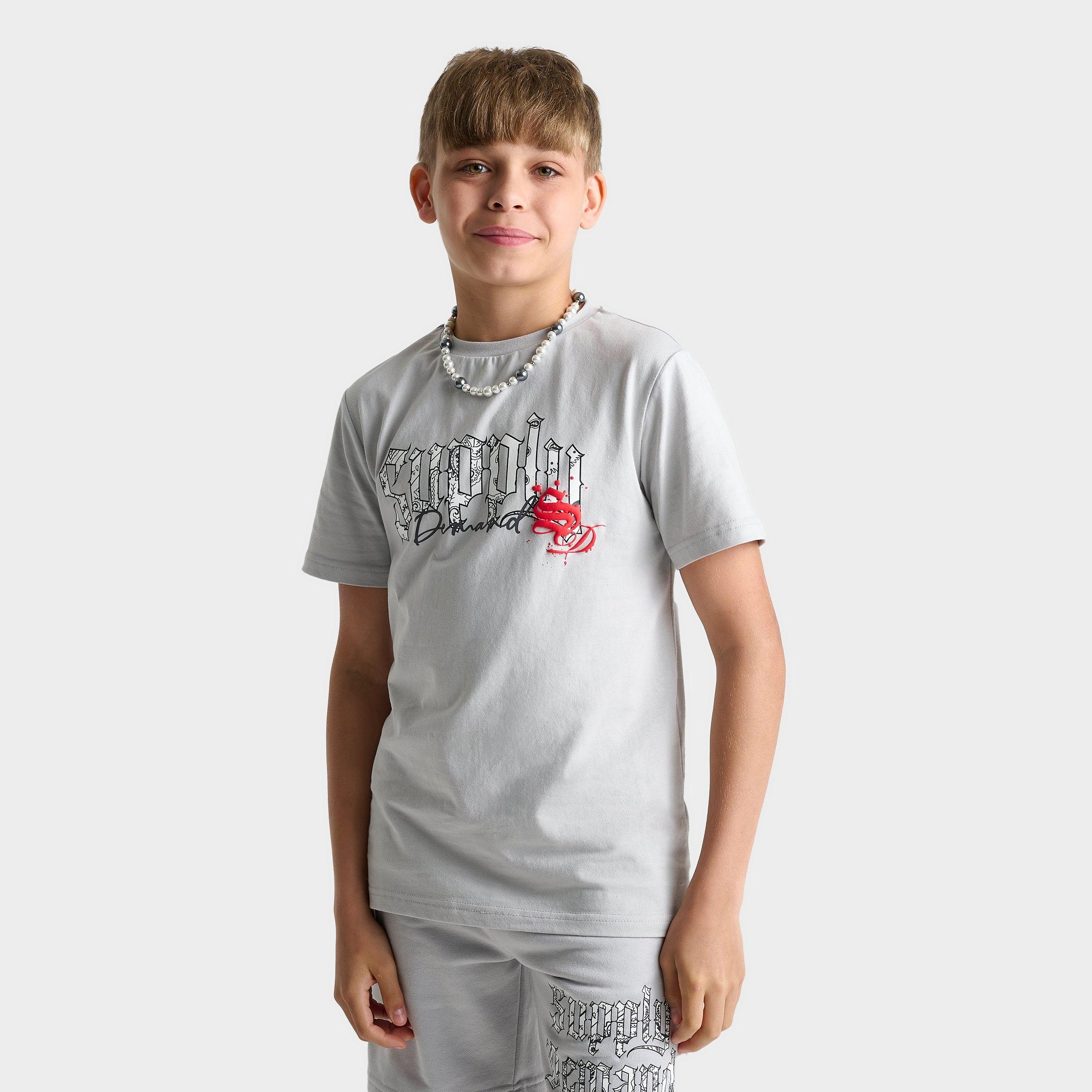 Supply And Demand Kids'  Boys' Merchant T-shirt In Gray