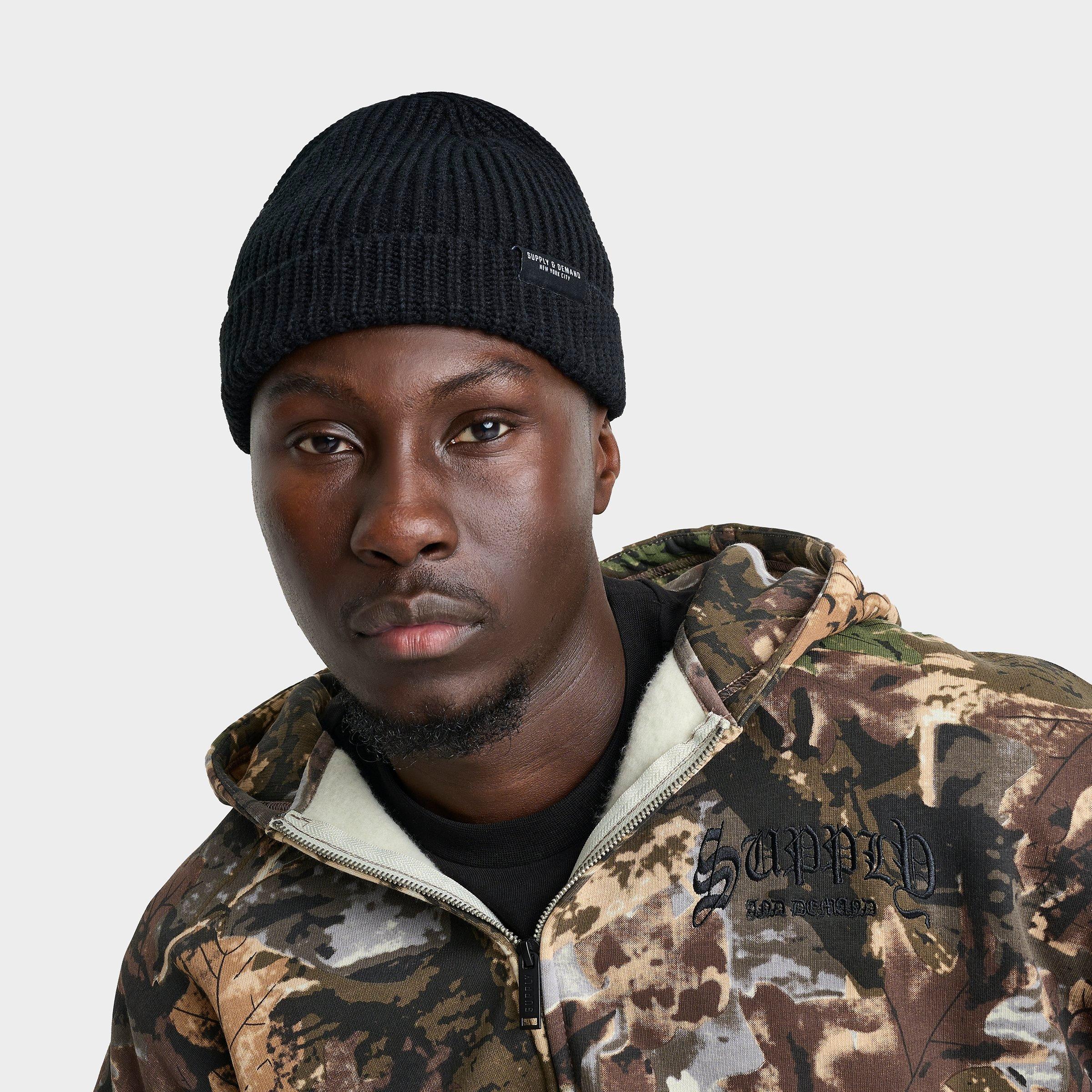 Supply & Demand Cuffed Chunky Beanie Hat in Black