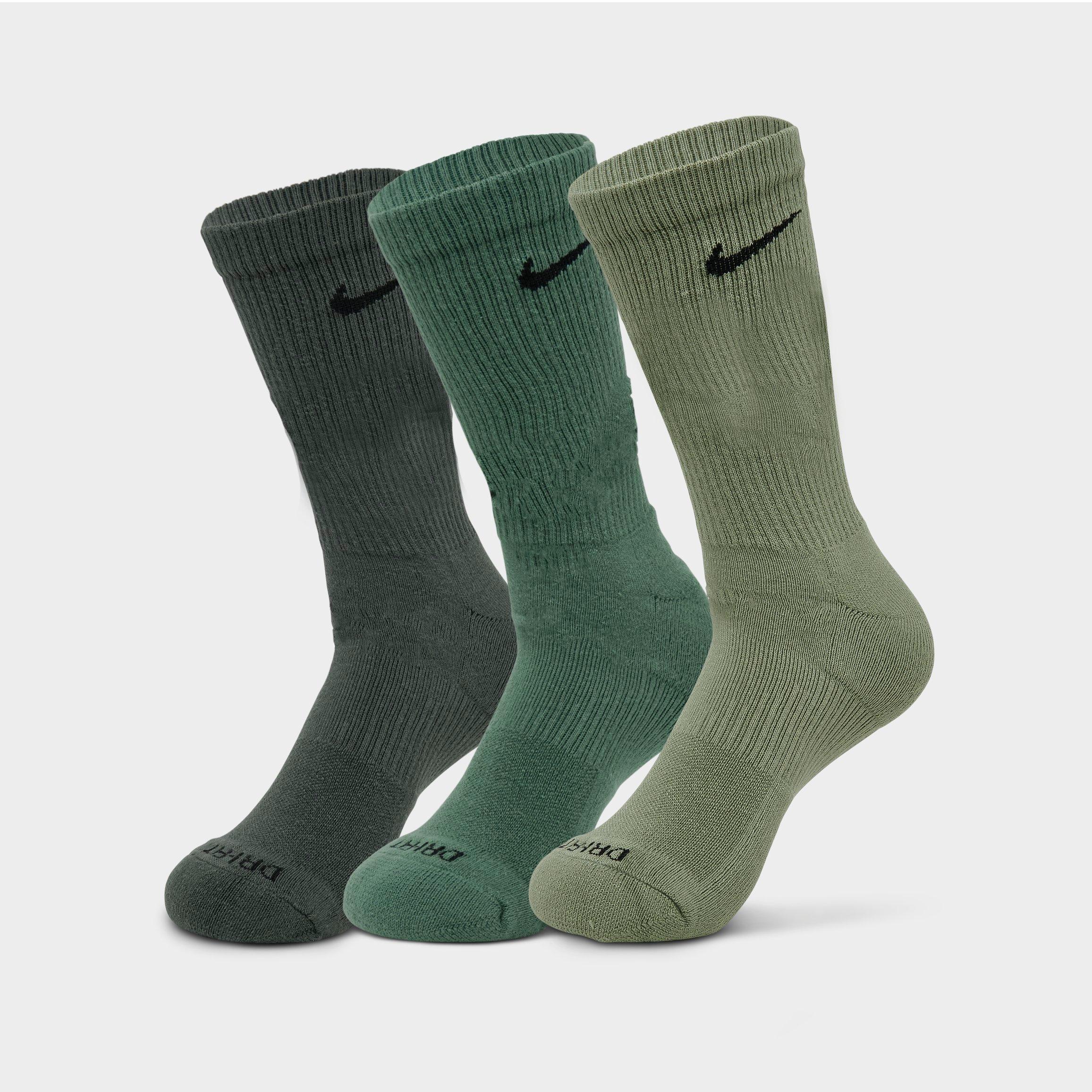 UPC 196975352593 product image for Nike Everyday Plus Cushioned Training Crew Socks (3-Pack) in Green/Vintage Green | upcitemdb.com