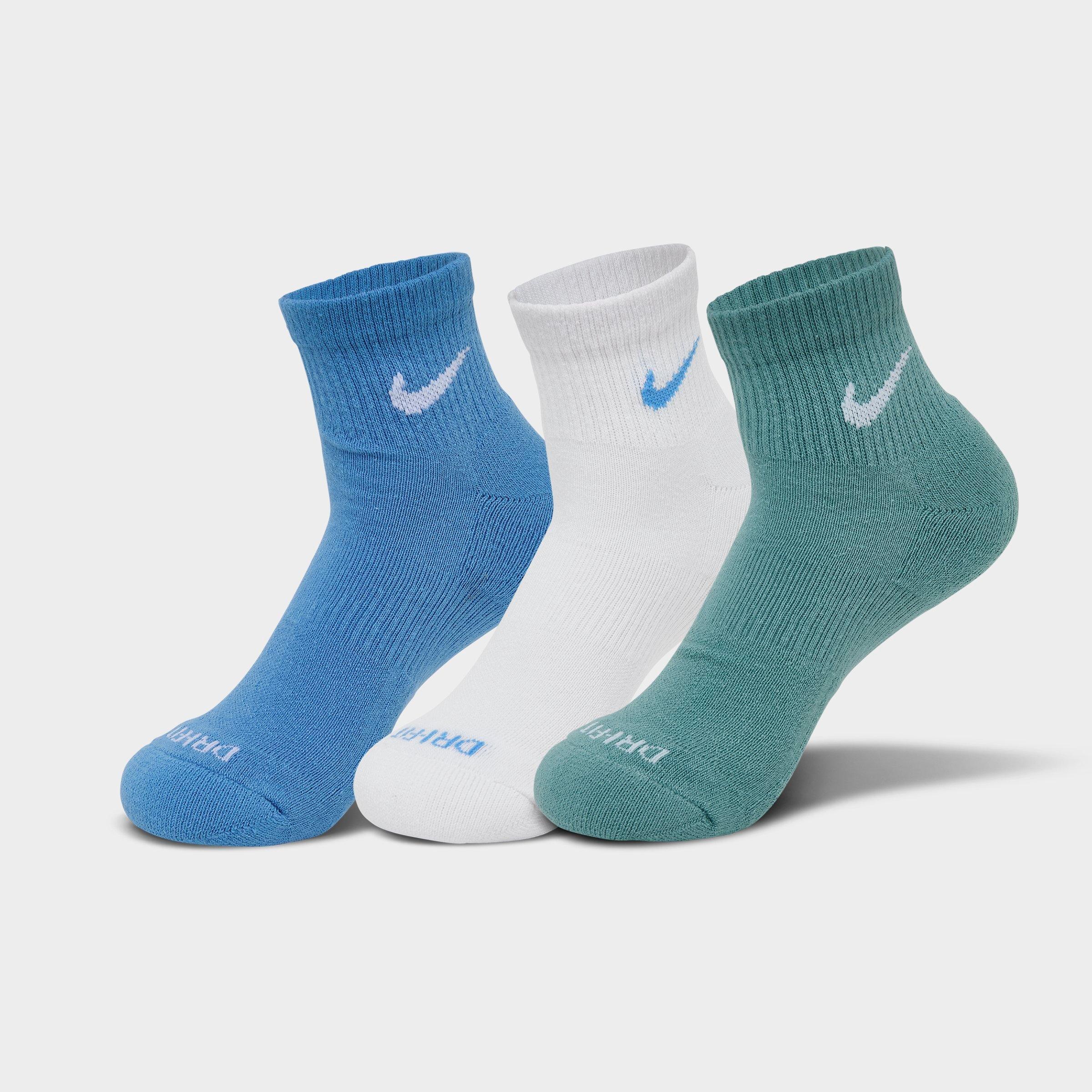 Nike Everyday Plus Cushioned Training Ankle Socks (3-pack) In Multi