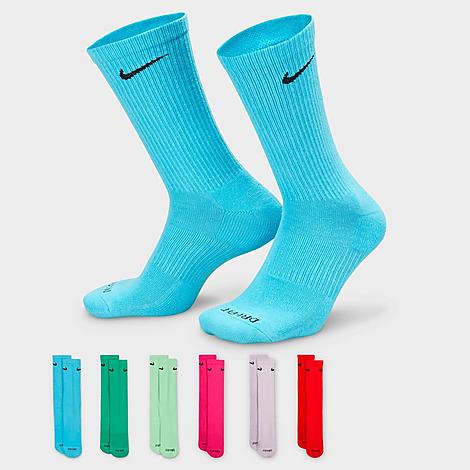 Shop Nike Everyday Plus Cushioned Crew Training Socks (6-pack) Size Medium In Multi