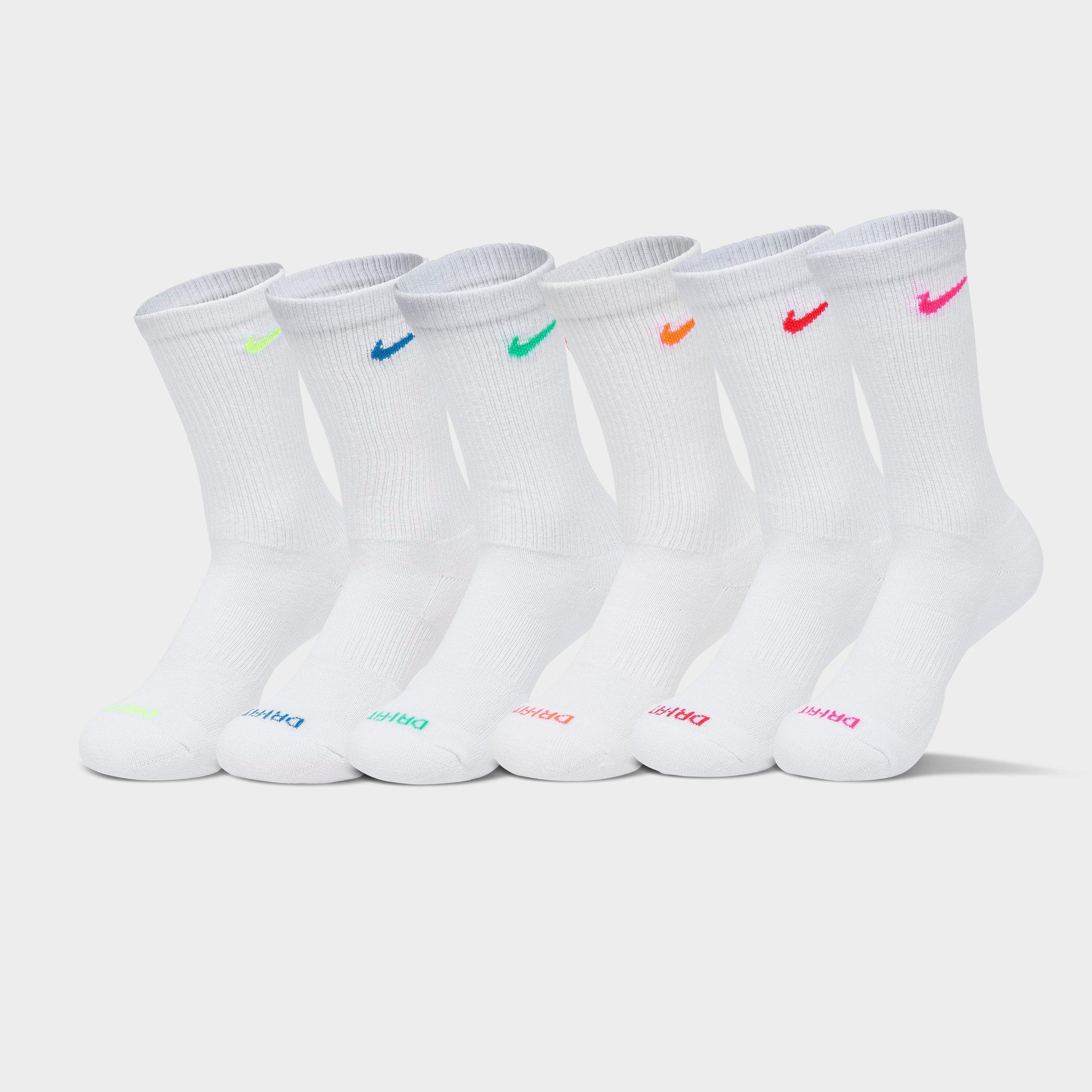 Nike Everyday Plus Cushioned Crew Training Socks (6-Pack) Size Medium