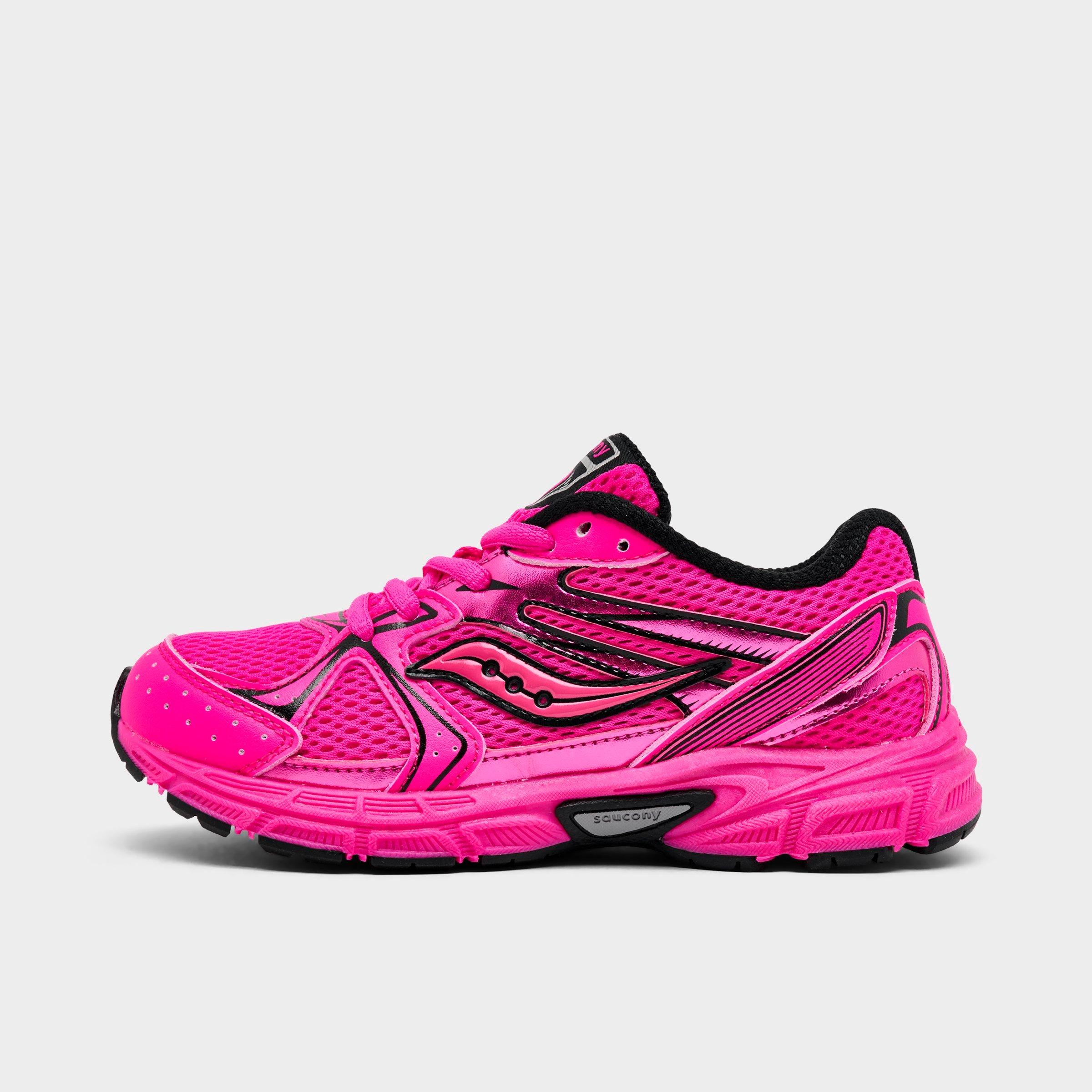 Saucony Little Kids Ride Millennium Casual Shoes in Pink/Black Size: 1.0