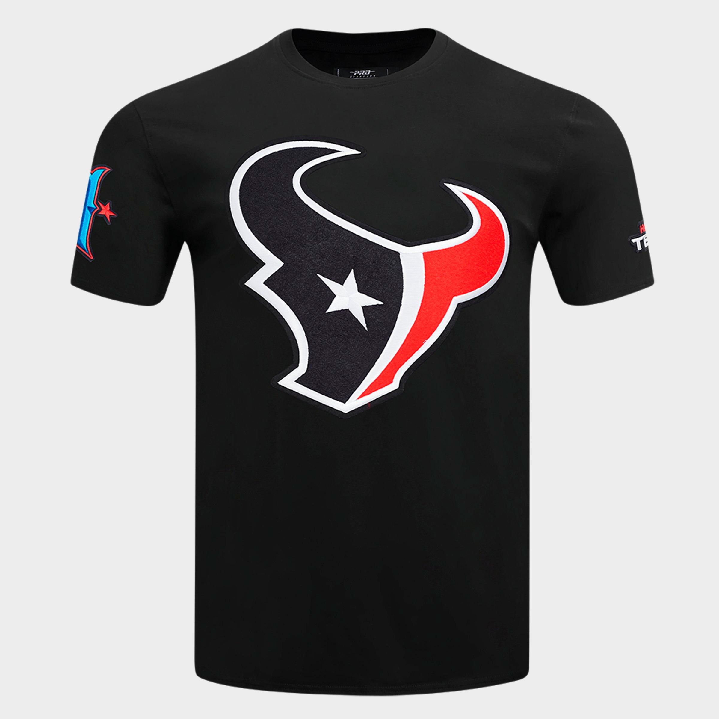 Pro Standard Men's Houston Texans NFL Classic Mashup T-Shirt in Black Size: Small