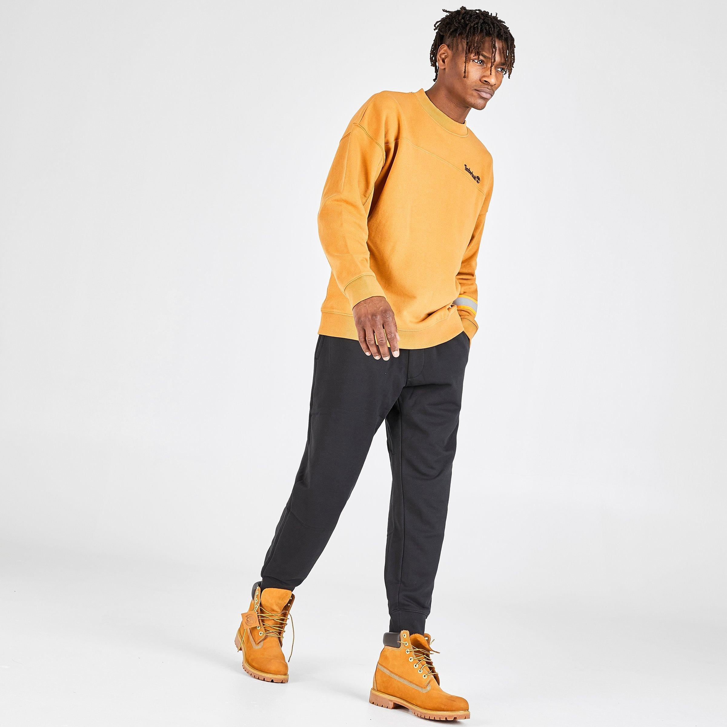 jogger pants with timberland boots