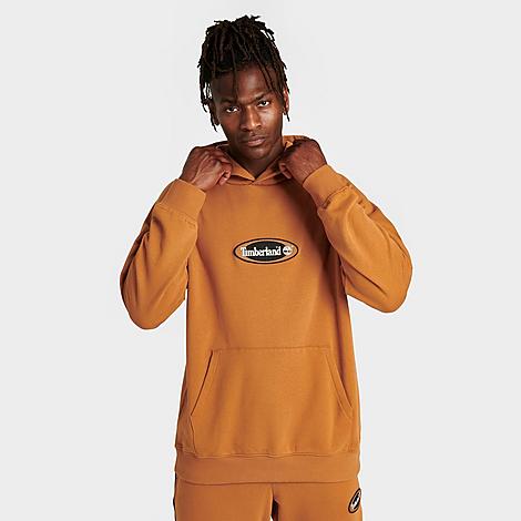 Timberland Men's Oval Logo Graphic Pullover Hoodie In Wheat