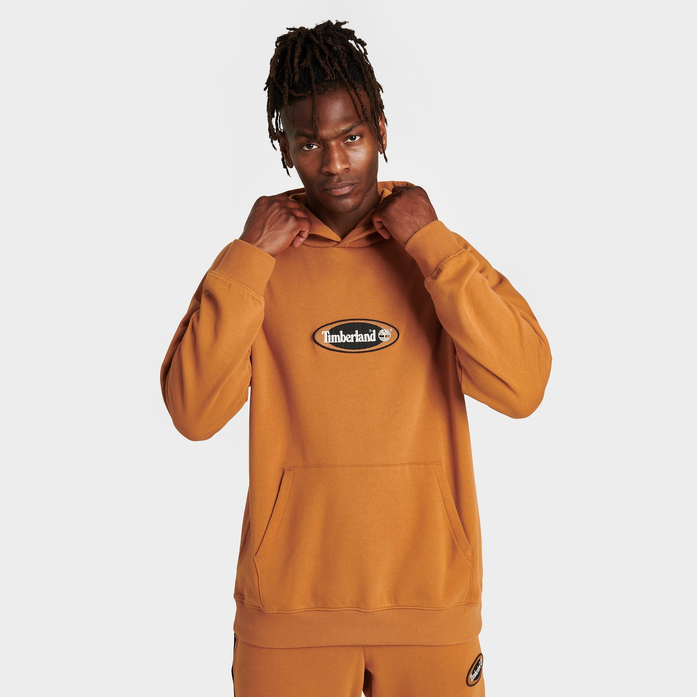 Mens Timberland Logo Hoodie - Wheat