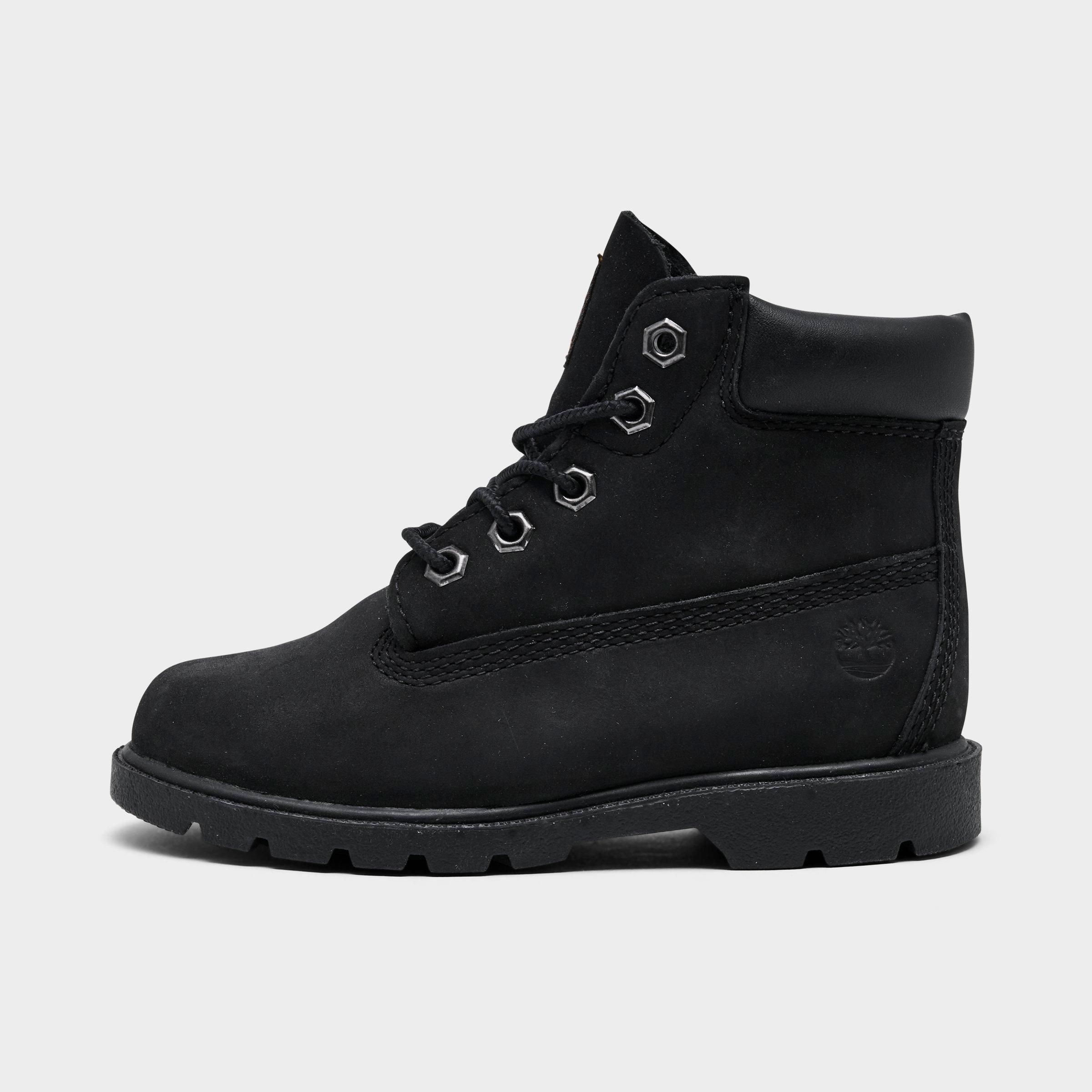 Timberland Kids Toddler 6 Inch Classic Boots in Black Size: 4.0