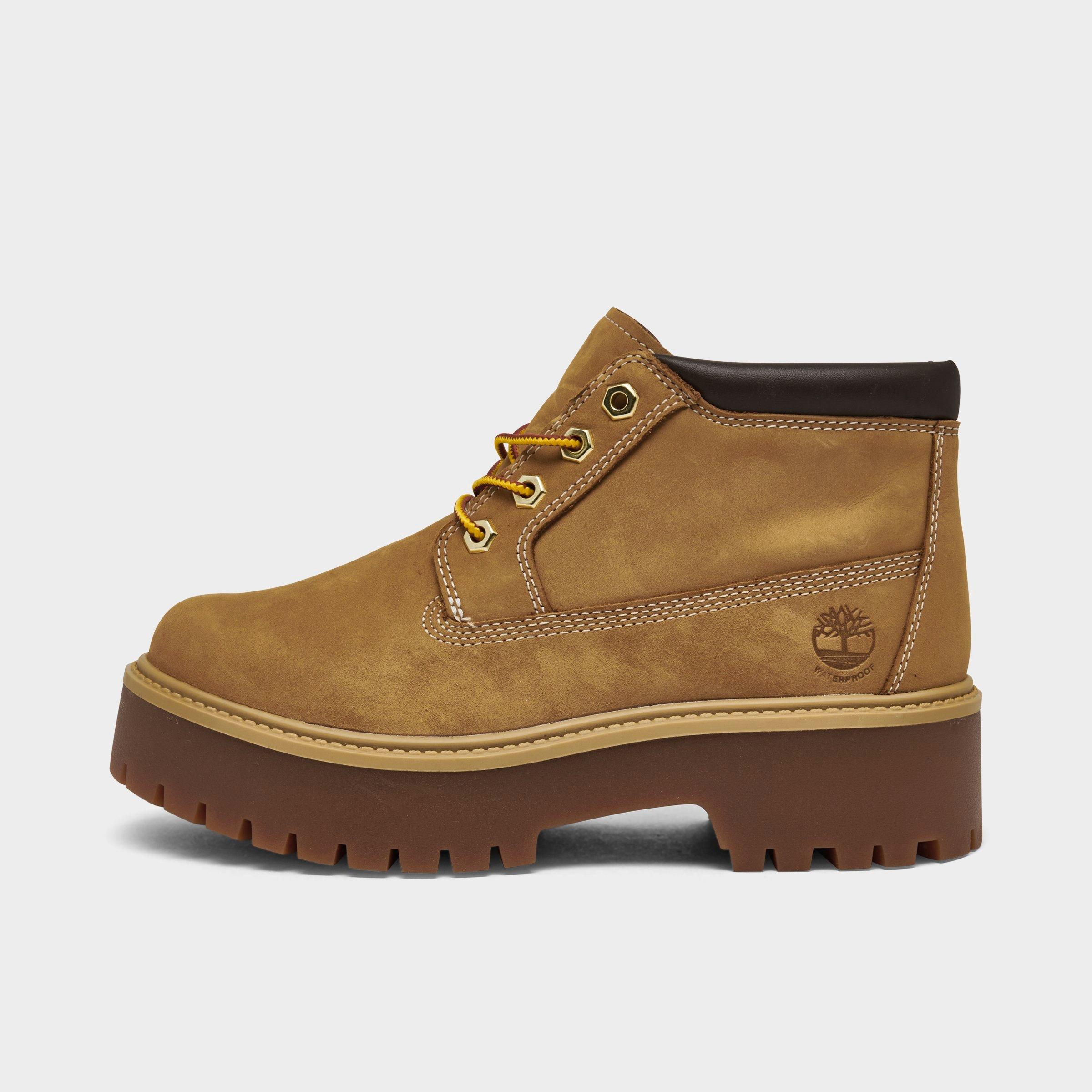 Timberland Women's Stone Street Premium Platform Waterproof Chukka Boots in Brown/Wheat Nubuck Size 9.0 Leather/Plastic