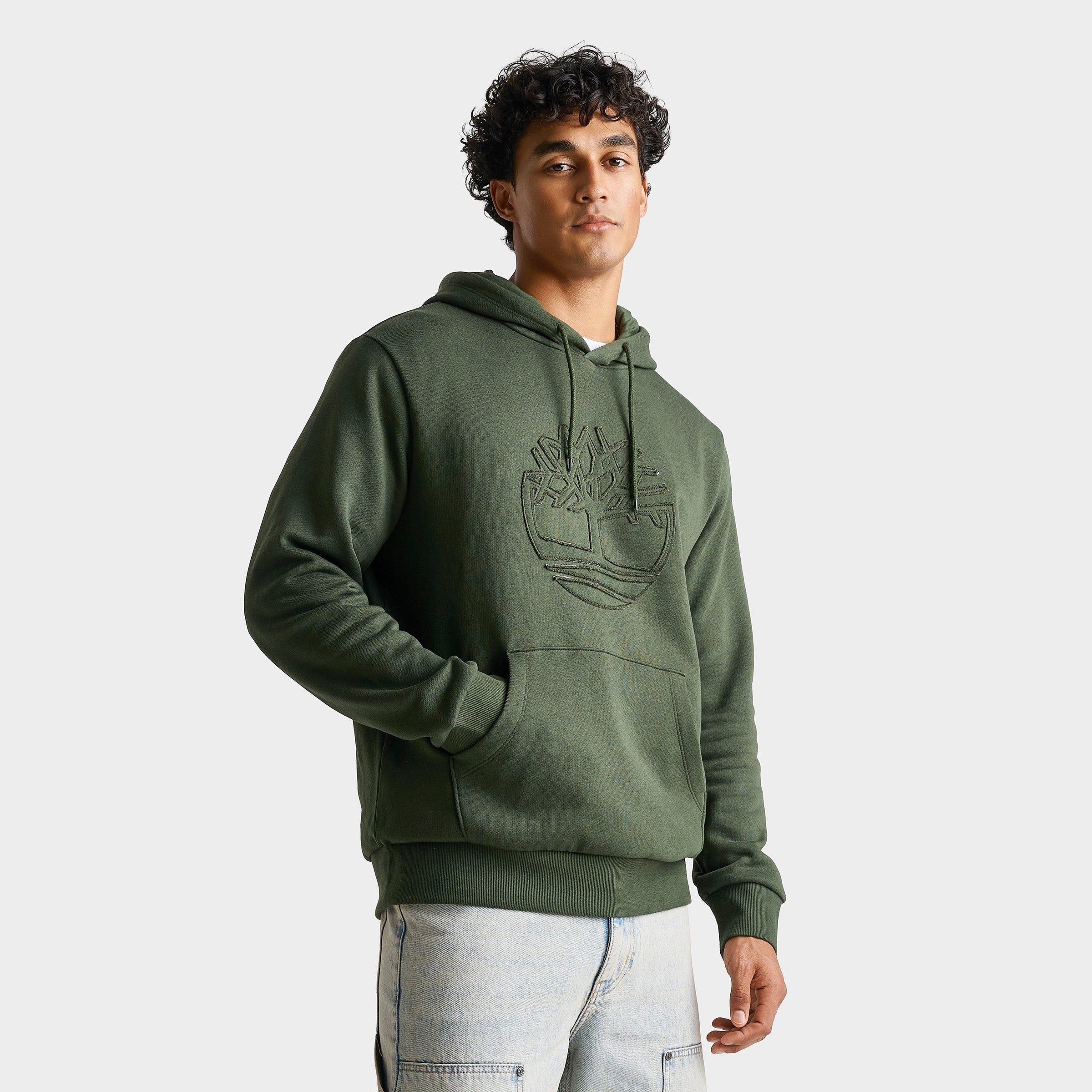 Timberland Men's Wareham Tree Logo Patch Fleece Pullover Hoodie