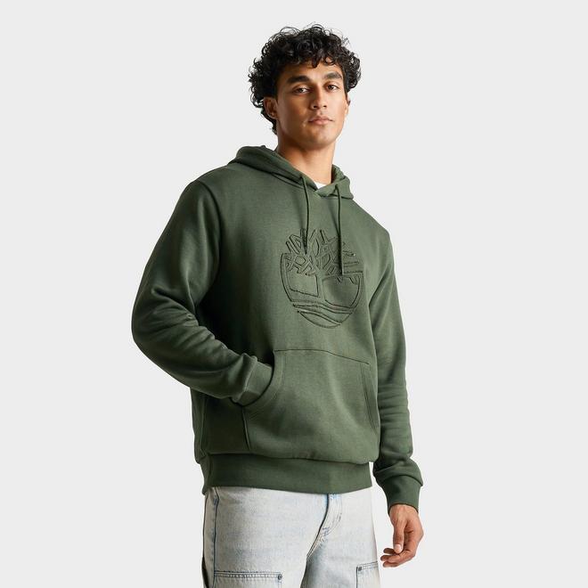 Men's Timberland Wareham Tree Logo Patch Fleece Pullover Hoodie