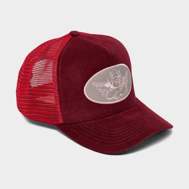 Women's Boys Lie Merlot Corduroy Trucker Hat