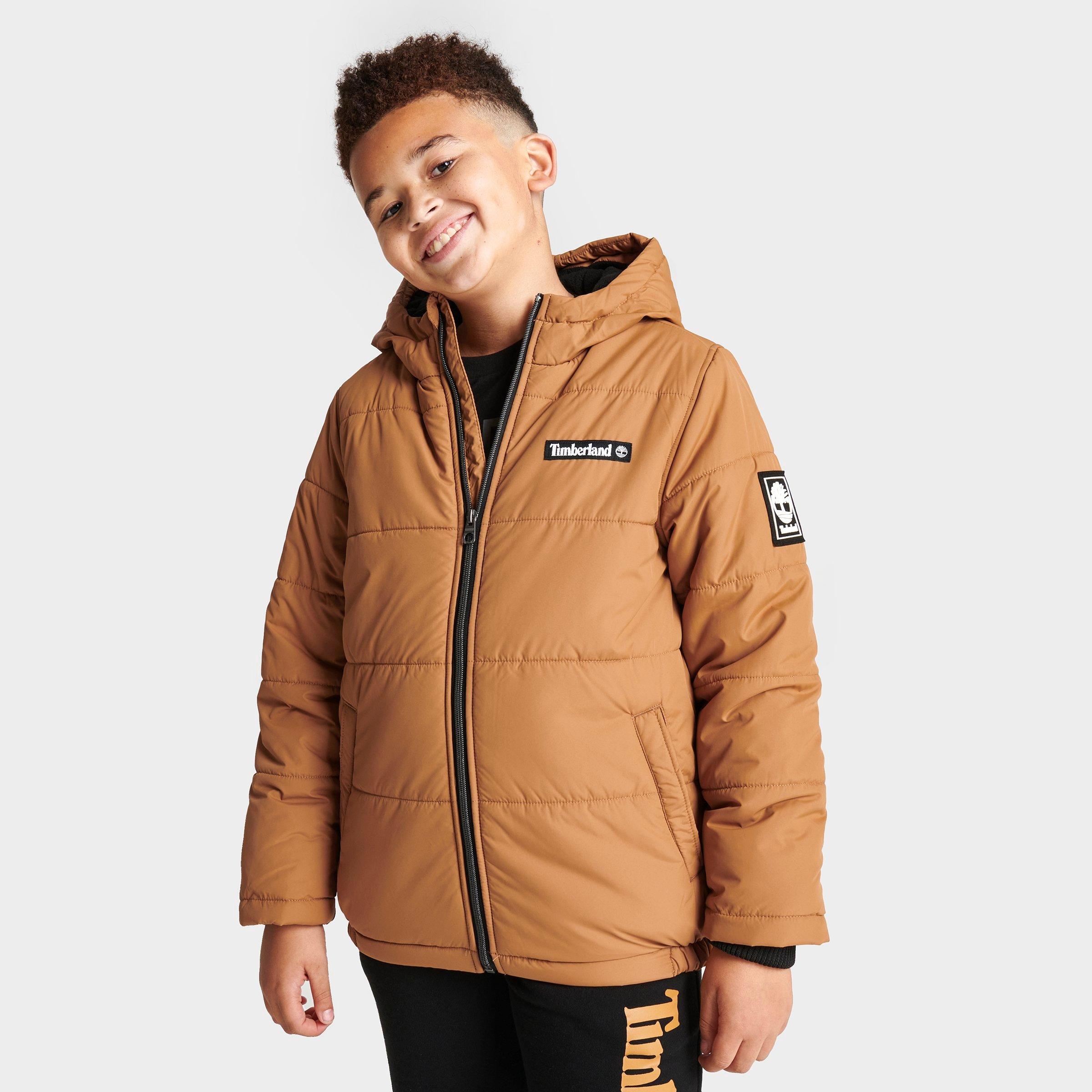 Timberland Kids' Puffer Coat In Wheat