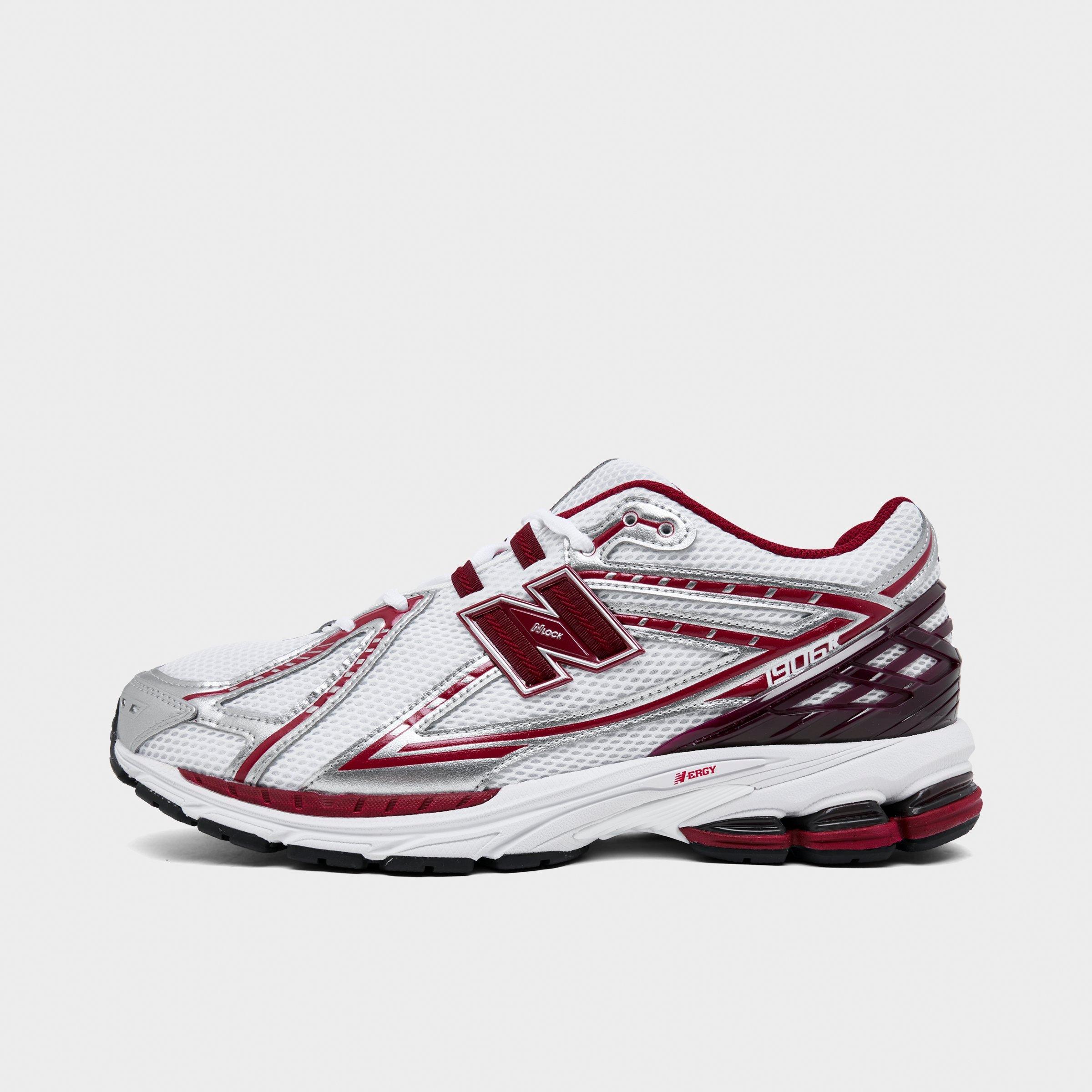 New Balance Men's 1906R Casual Shoes in White/Podium Red Size: 11.5