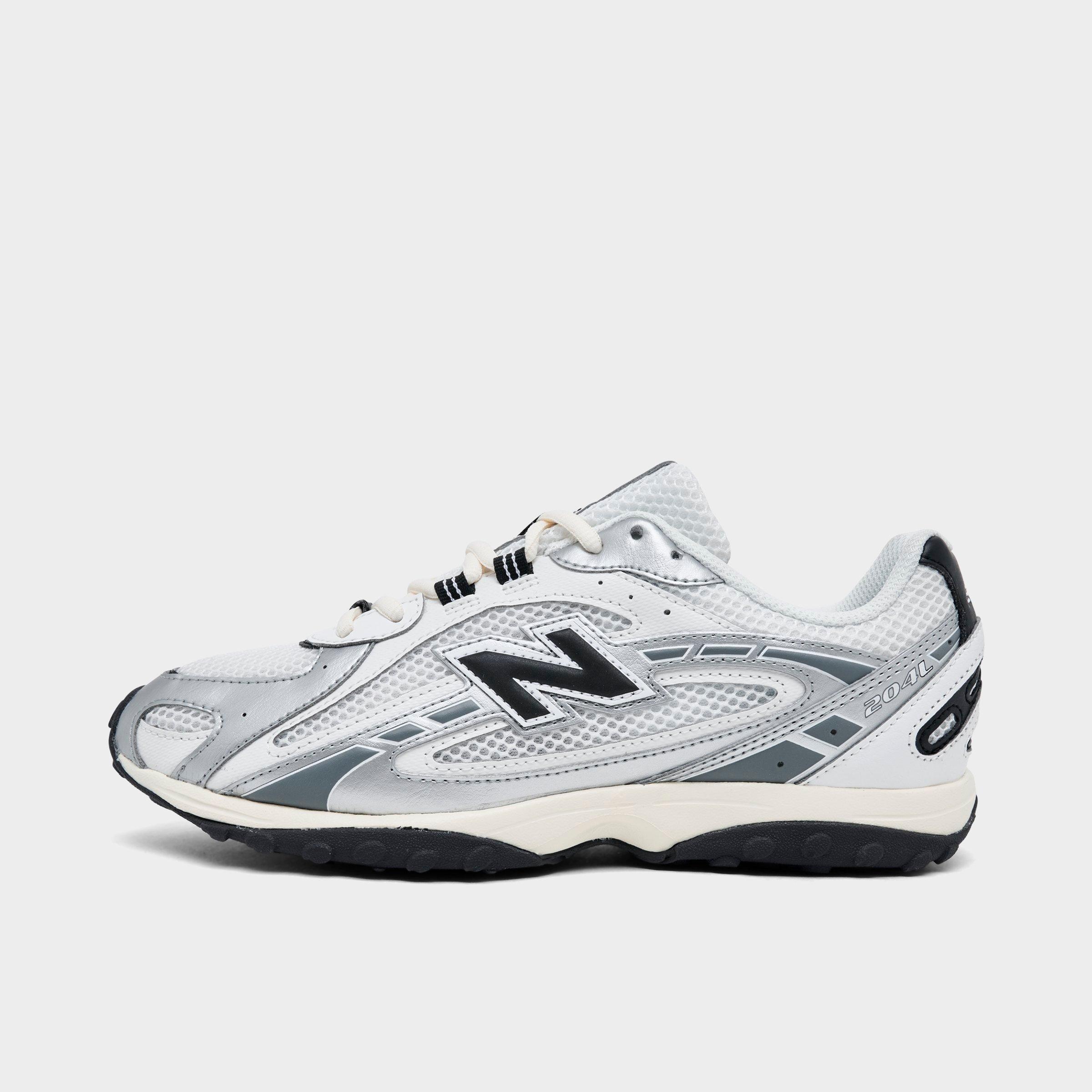 New Balance Women's 204L Casual Shoes in Silver Metallic/Black Size: 5.5