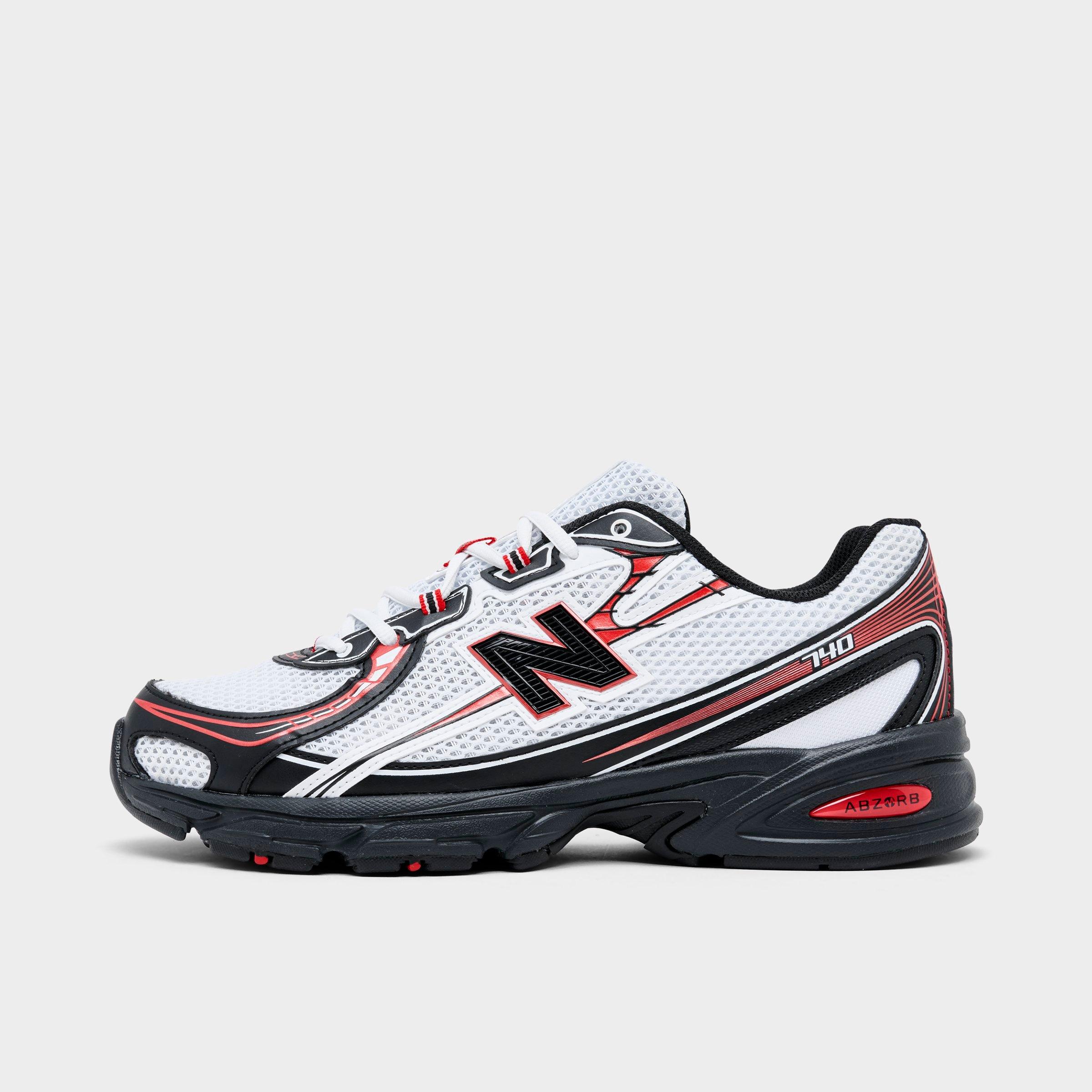 New Balance Men's 740 Casual Shoes in White/Red/Black Size: 10.0