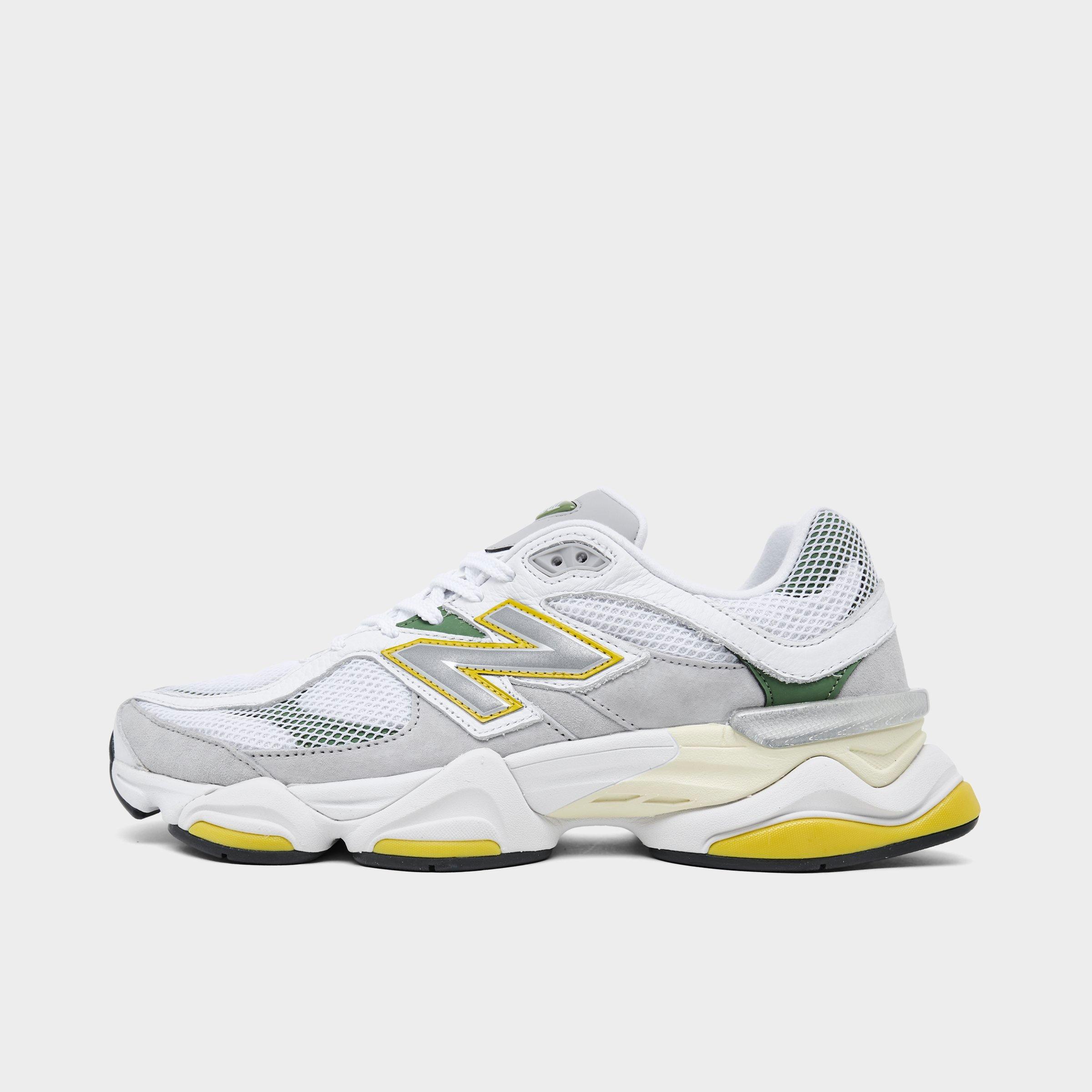New Balance Men's 9060 Casual Shoes in White/Apollo Gold Size: 8.0
