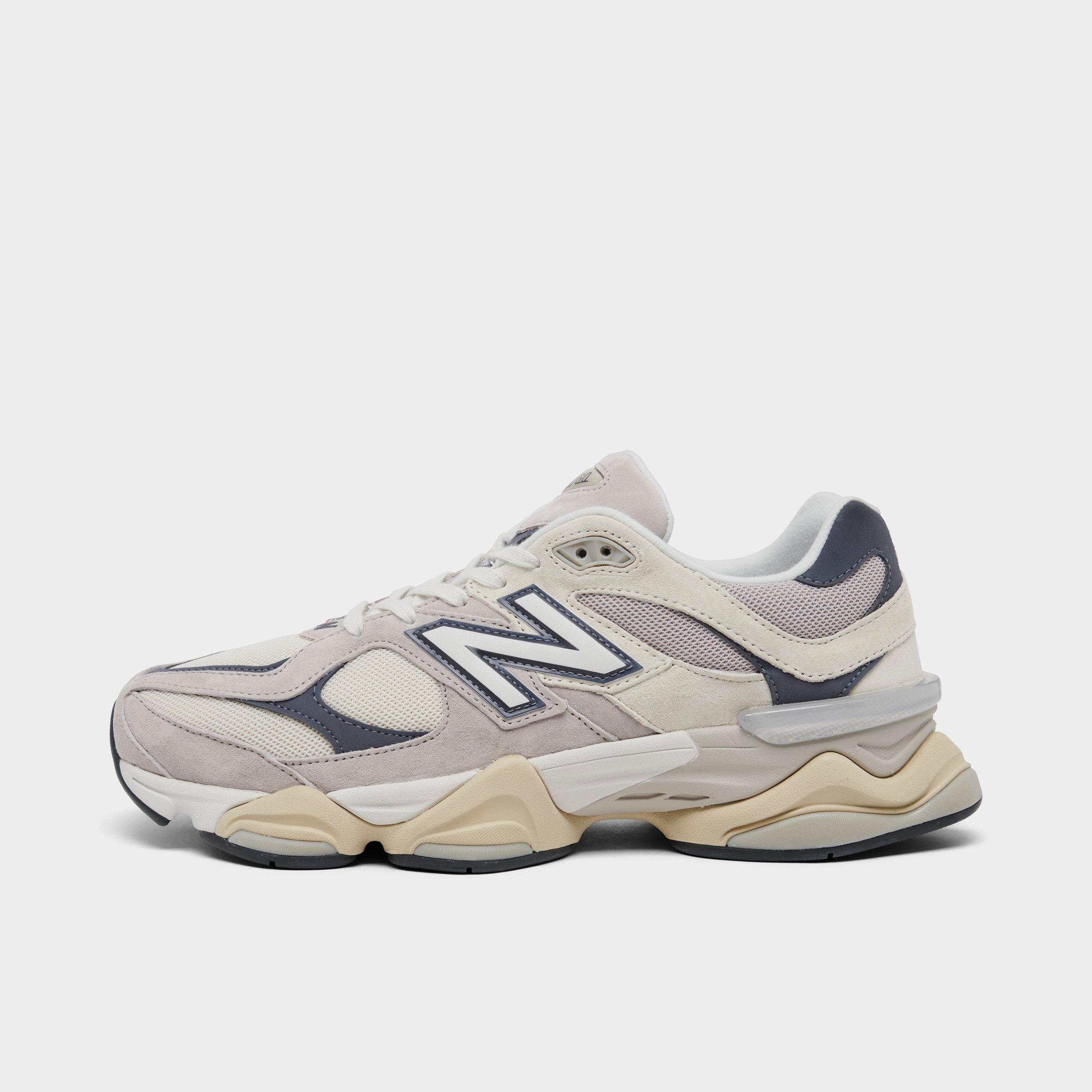 New Balance 9060 Low-top Suede And Mesh Sneakers In Moonrock/linen