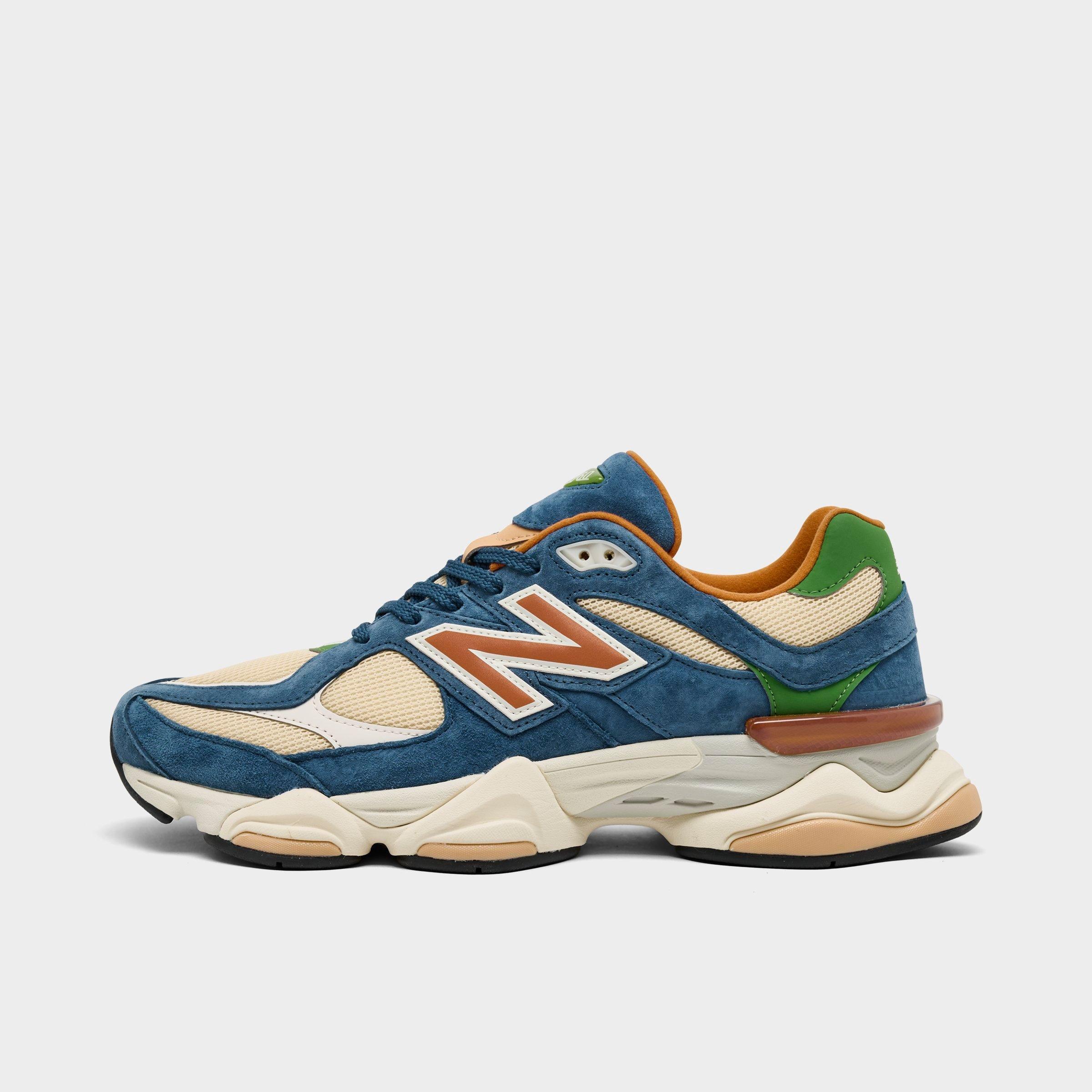 New Balance Men's 9060 Casual Shoes in Blue/Beige/Green Size: 7.5