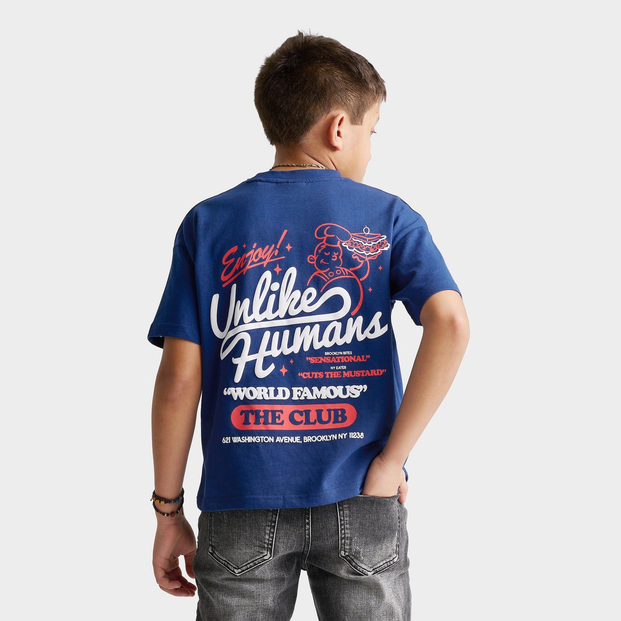 Unlike Humans Big Kids Club Deli T-Shirt
